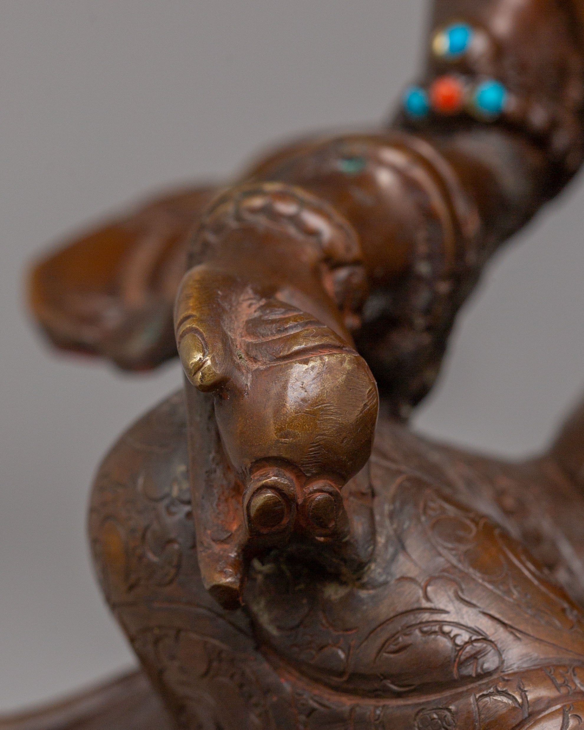 Buddhist Dzambhala Wealth God Statue | Spiritual Decor for Prosperity & Abundance