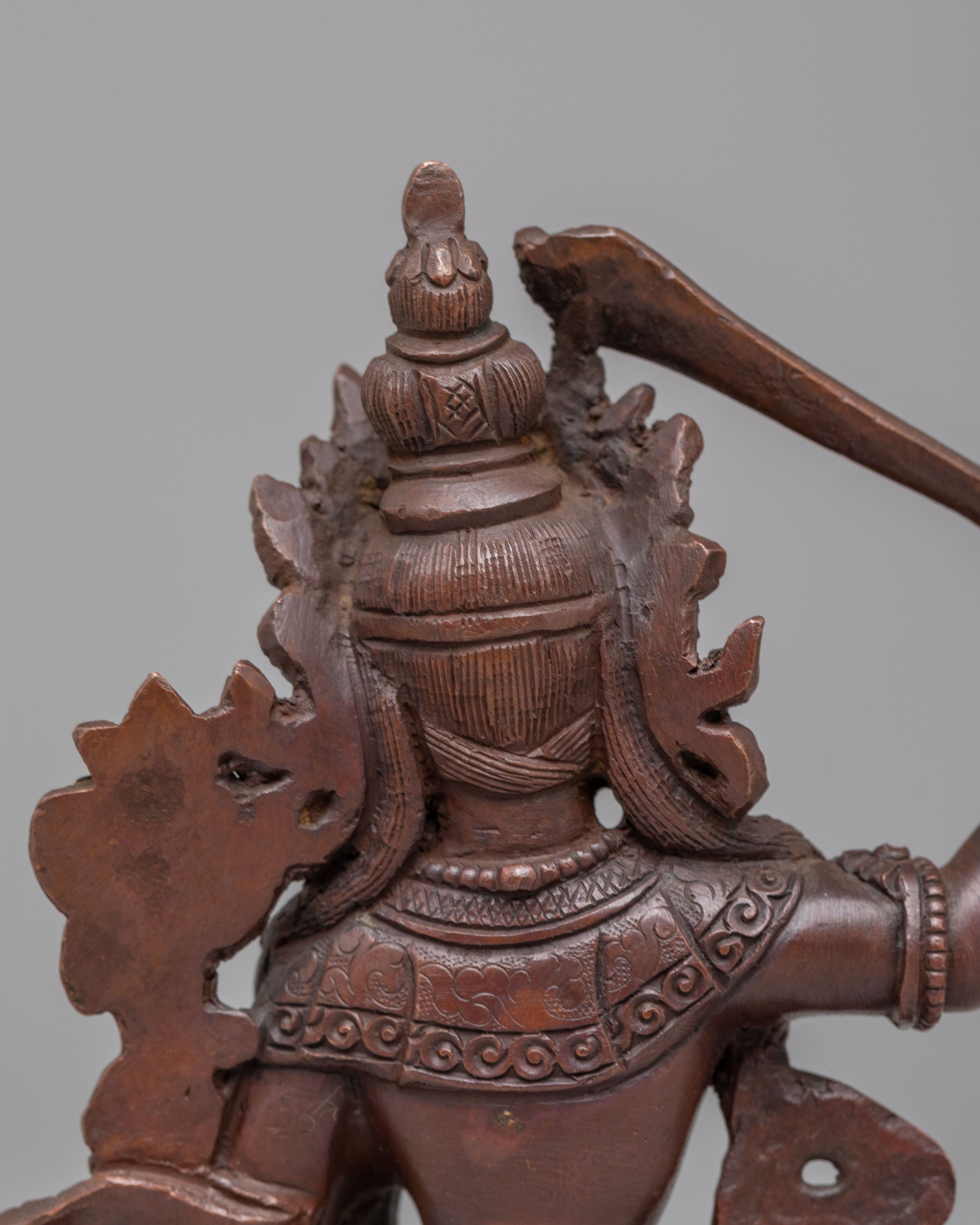 Himalayan Manjushri Wisdom Deity Statue | Tibetan Sculpture for Altar