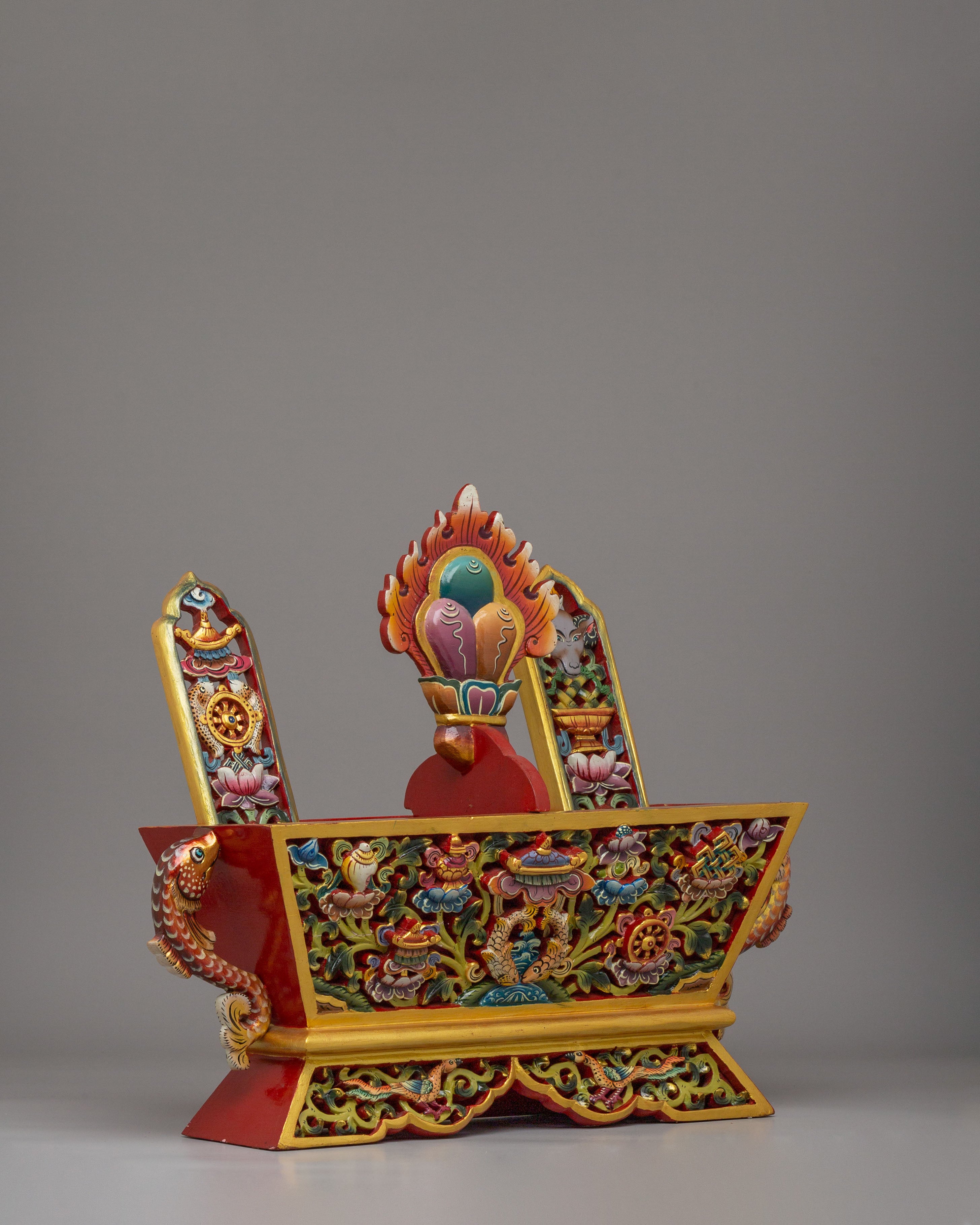 Tibetan Chemar Box | Sacred Rituals and Meditation Decor