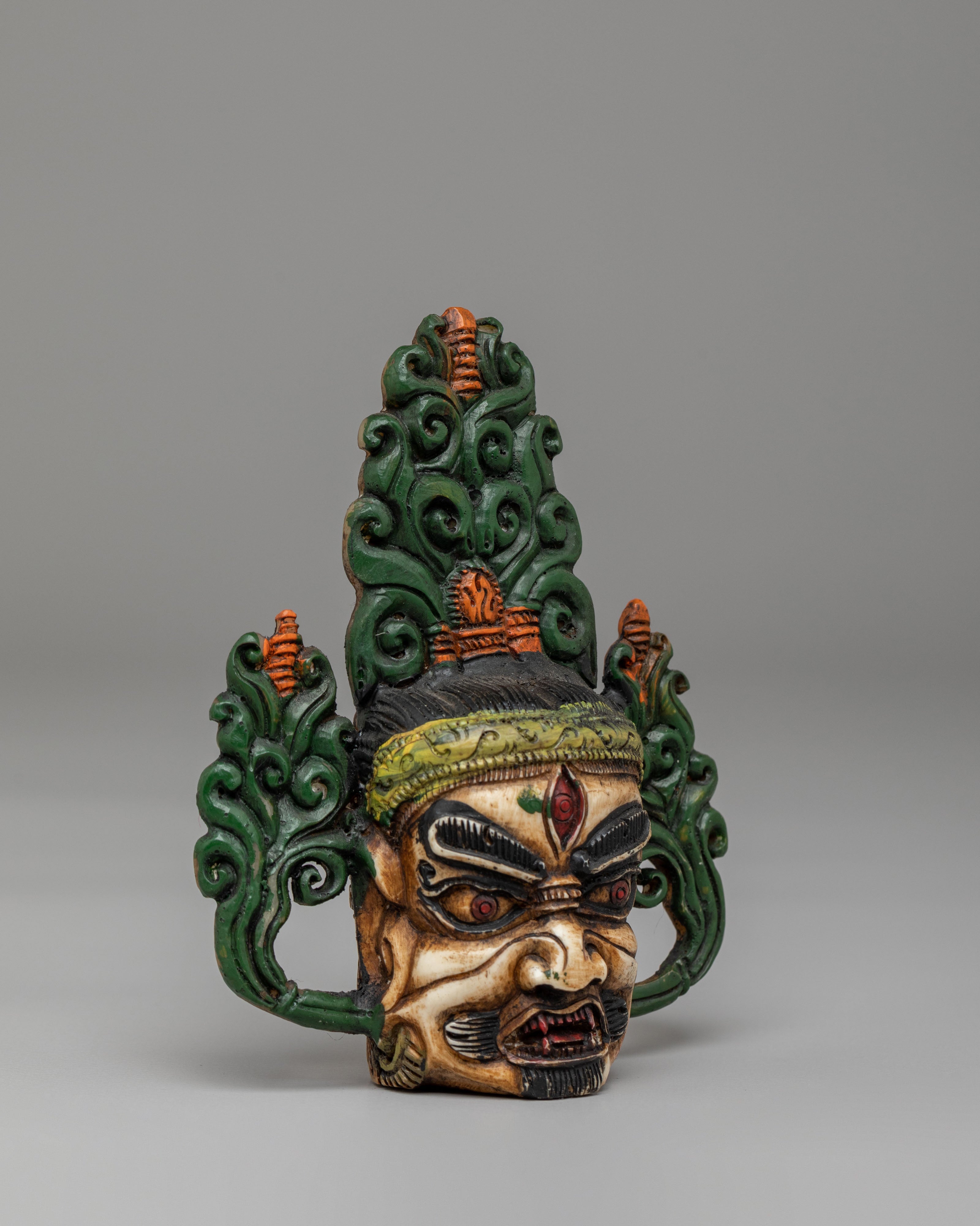 Handcrafted Mahakala Head | Tibetan Art