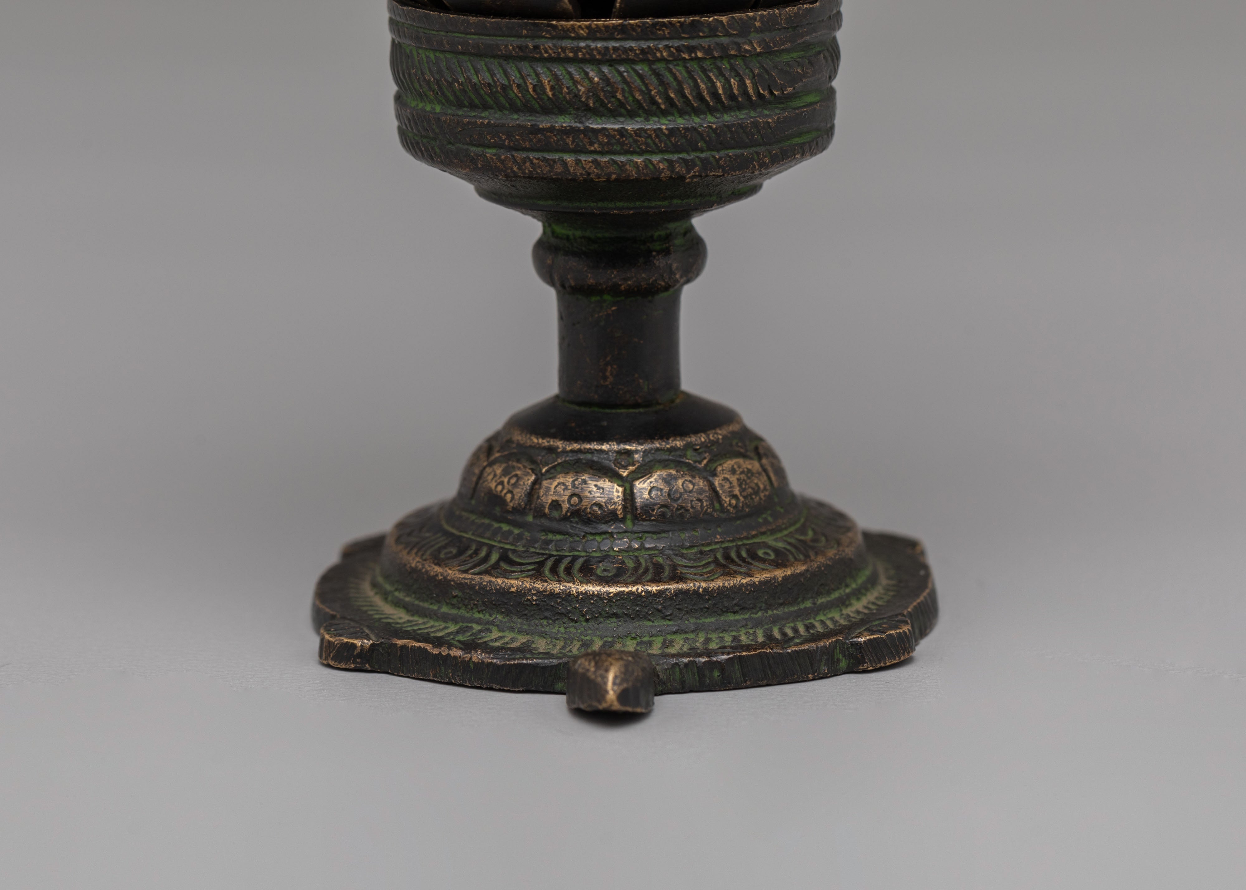 Handcrafted Dzambhala on Lotus | Tibetan Wealth Deity Statue