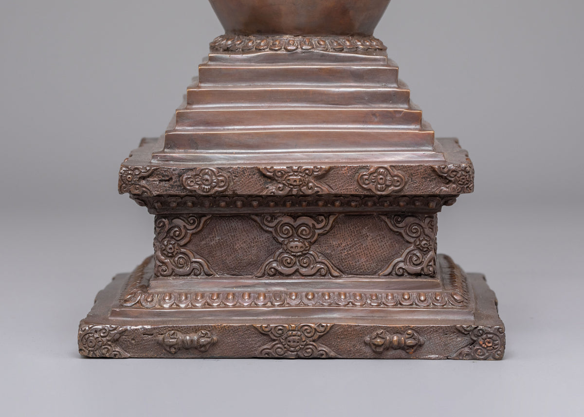 Traditional Buddhist Enlightenment Chorten | Symbolic Stupa
