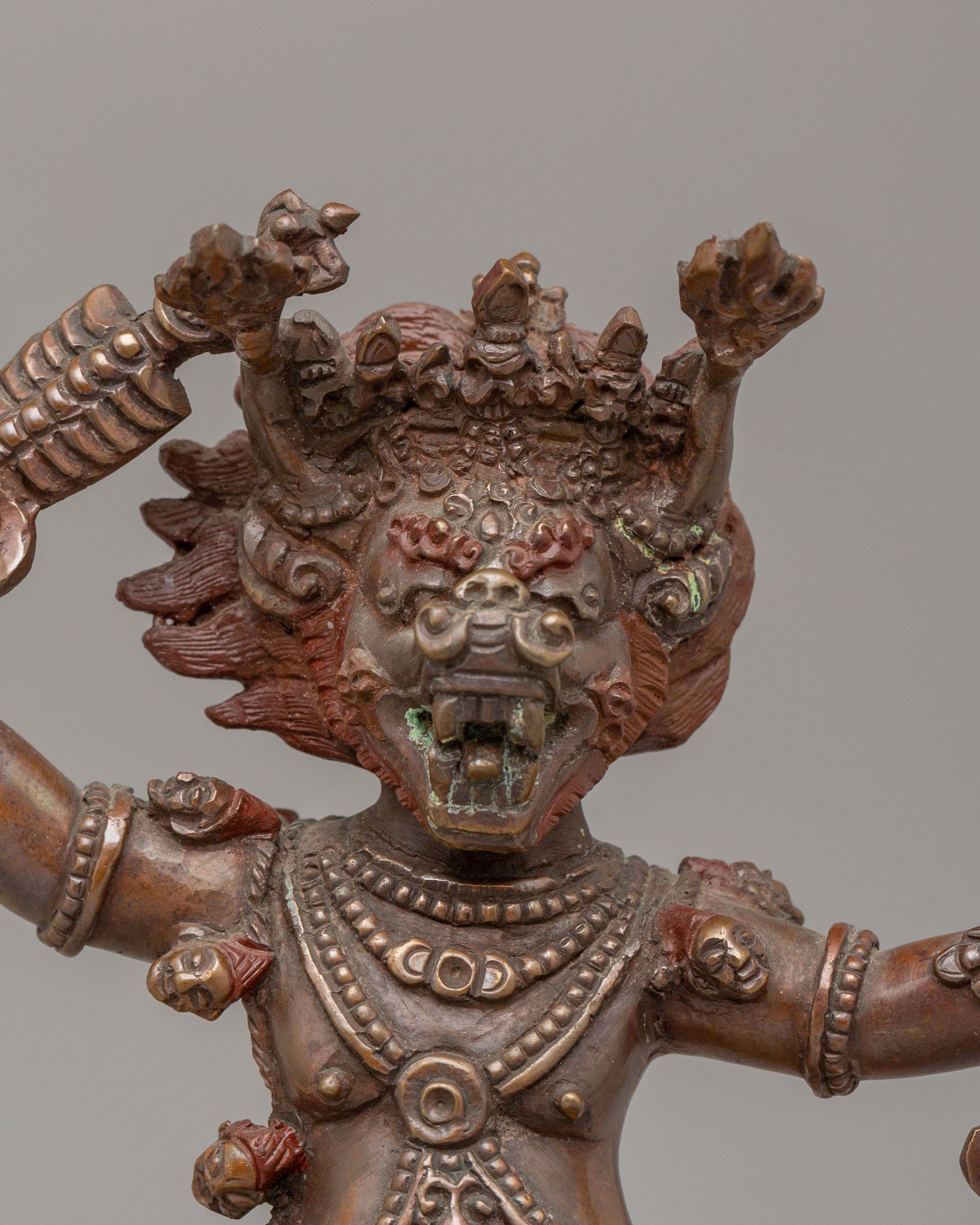 Sacred Yama Dharmaraja With Consort Statue | The Lord of Death