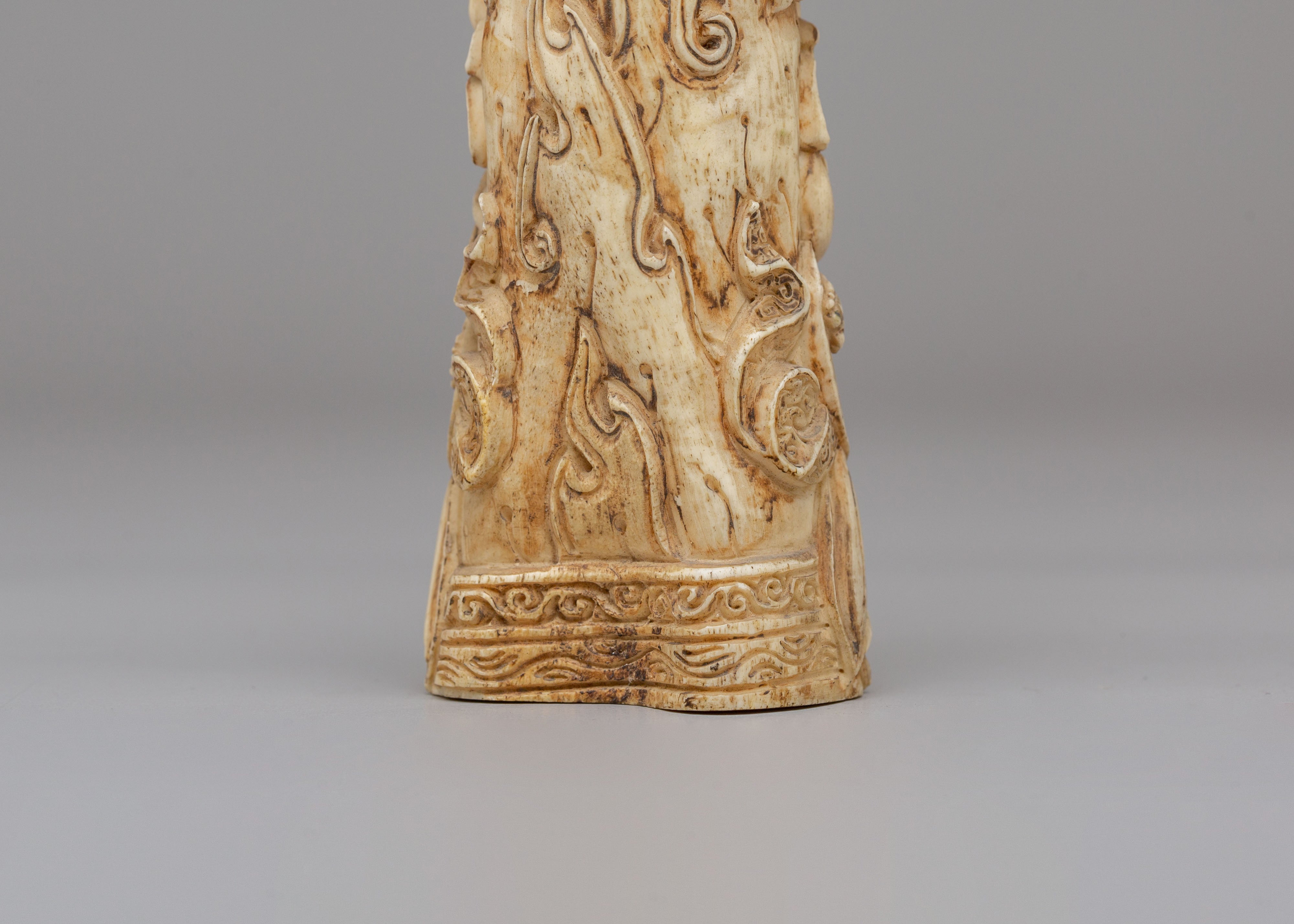 Sacred Bone Mahakala Sculpture | Perfect for Spiritual Decor
