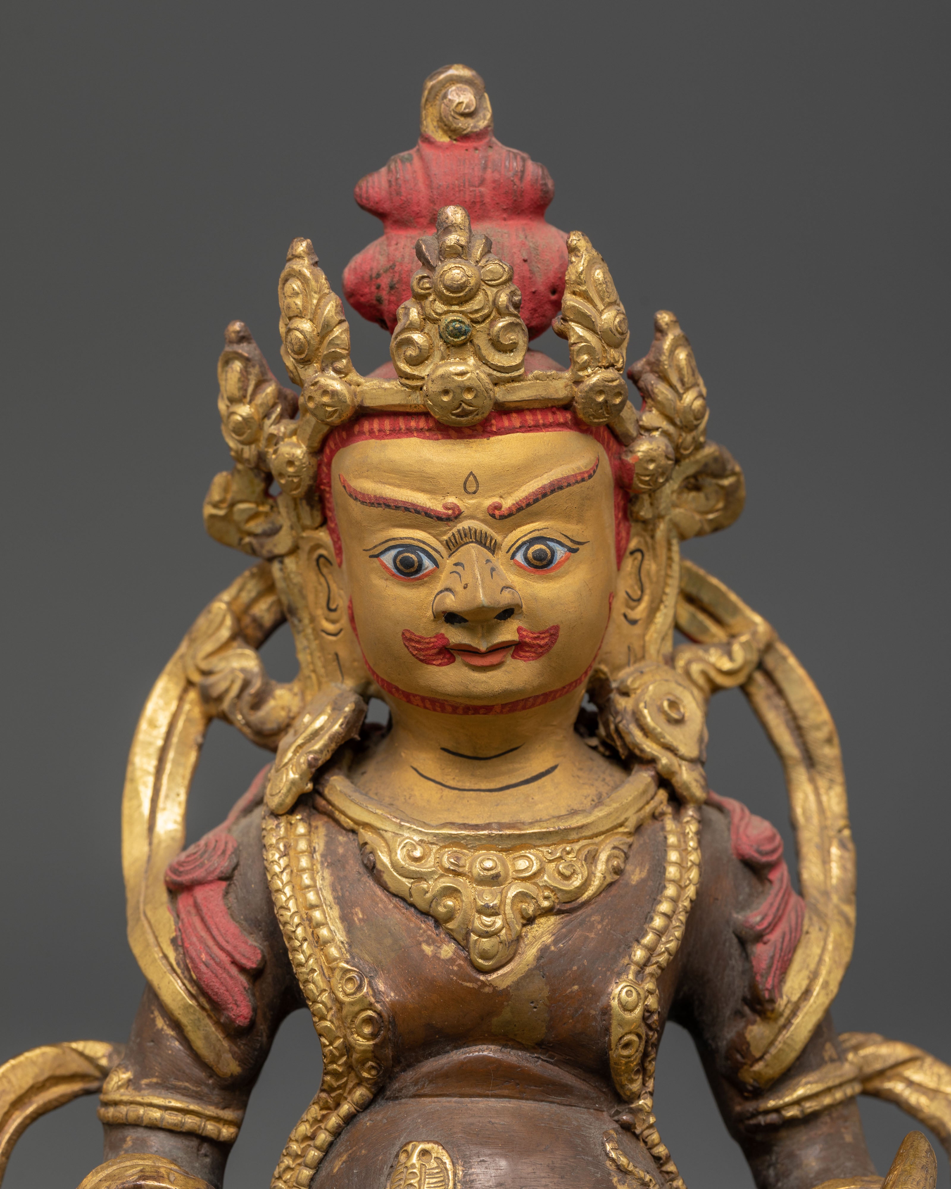 Spiritual Dzambhala Deity Statue | Wealth Deity Sculpture