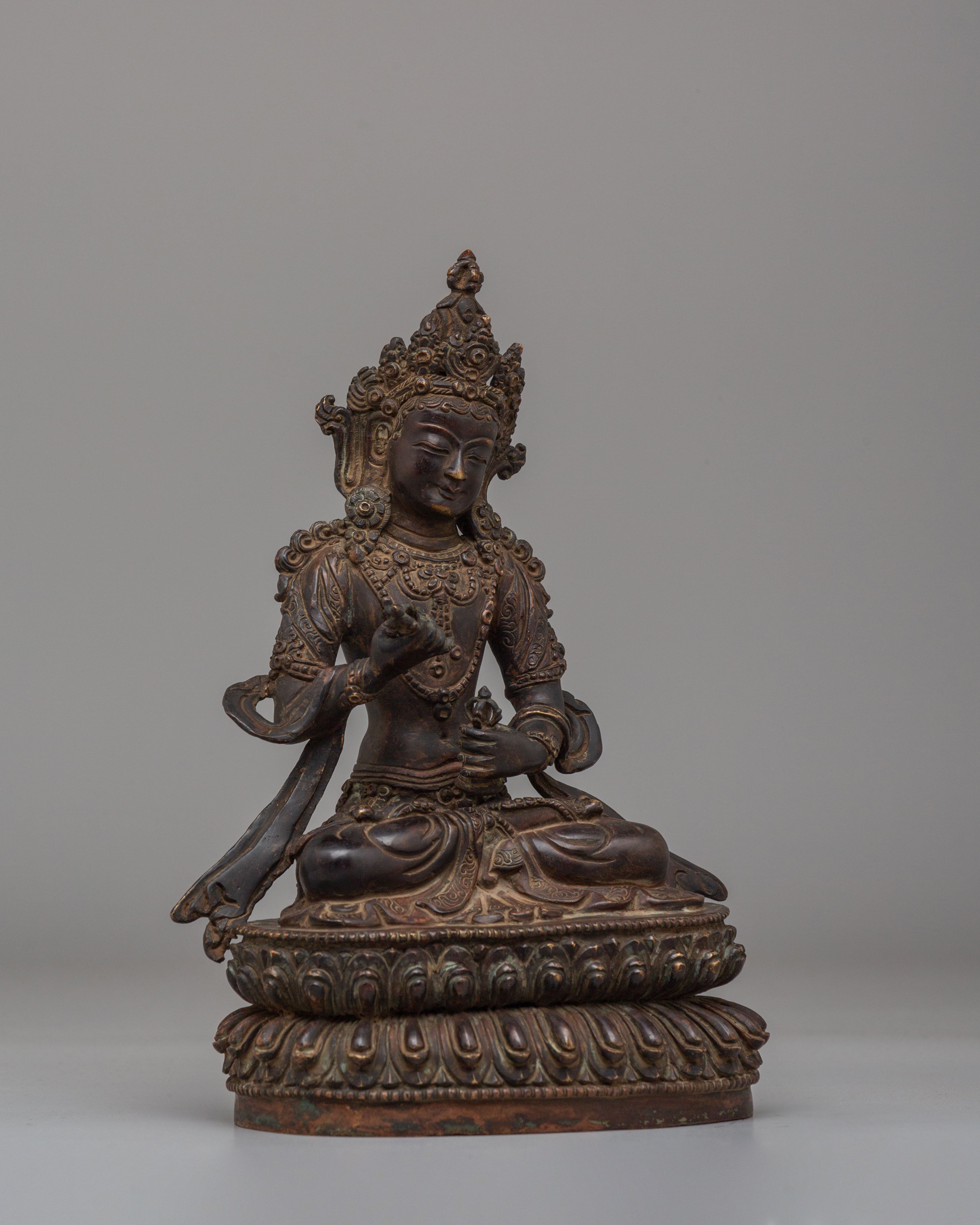 Sacred Vajrasattva Deity Statue | Copper Body Statue