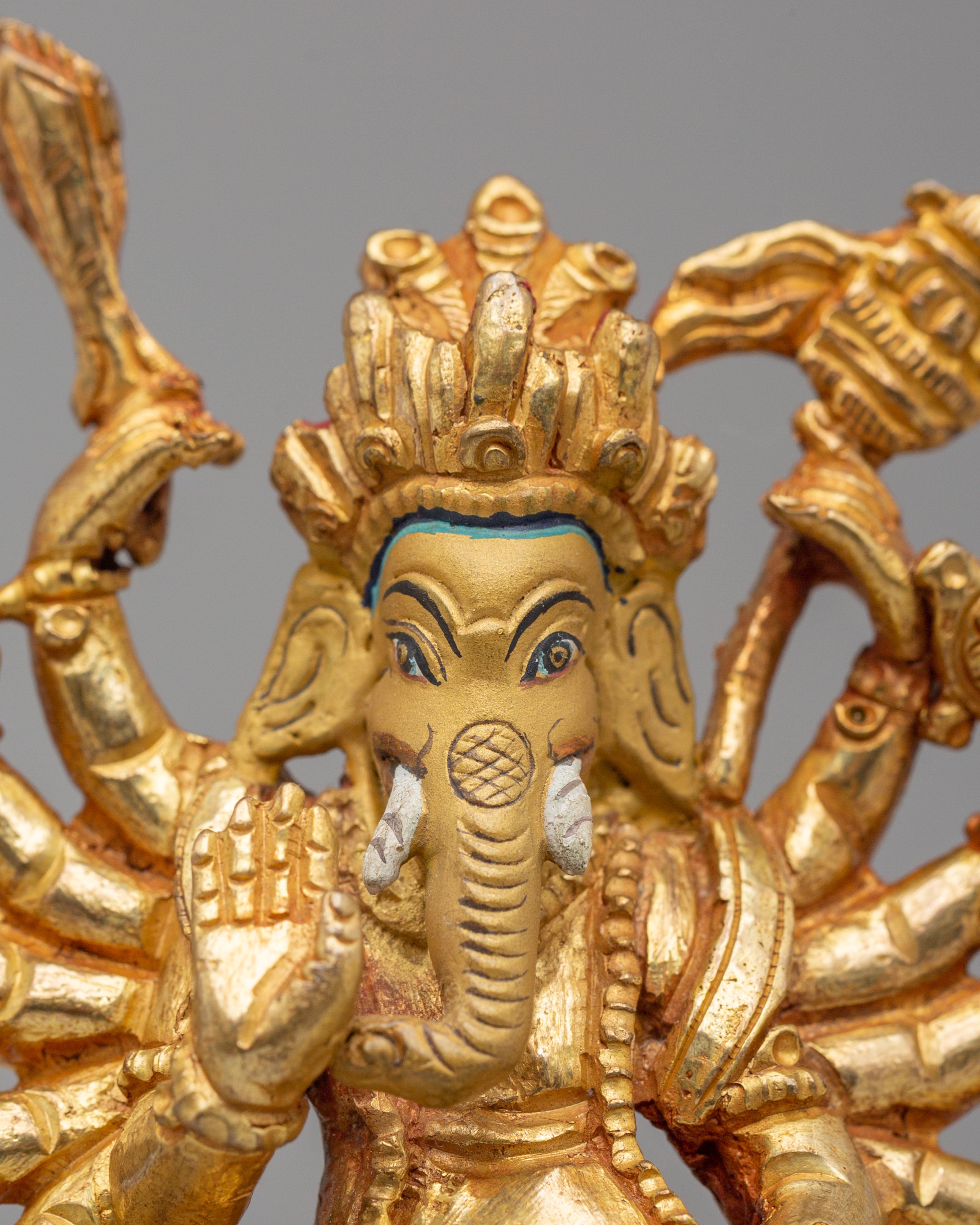 Maha Rakta Ganesha God Statue | Traditional Ganesh Statue