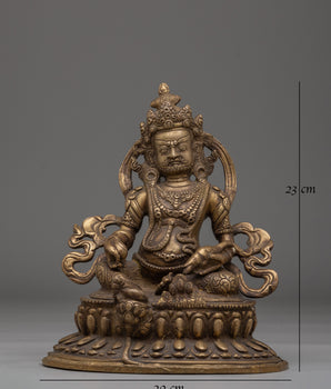 Handcrafted Dzambhala Statue of Wealth | Blessings of Wealth and Generosity