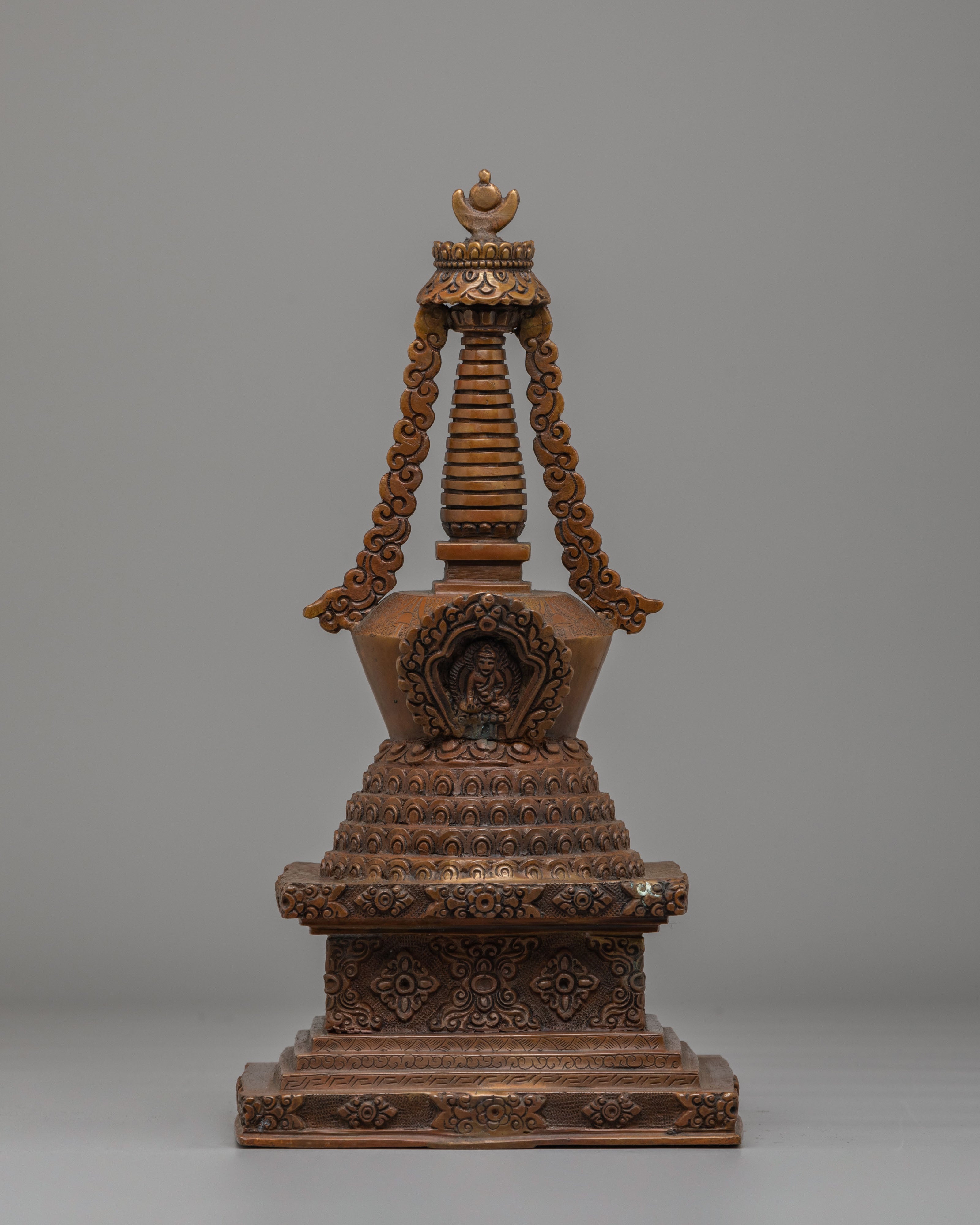 Handcrafted Stupa Set | Traditional Tibetan Ritual Stupas for Meditation