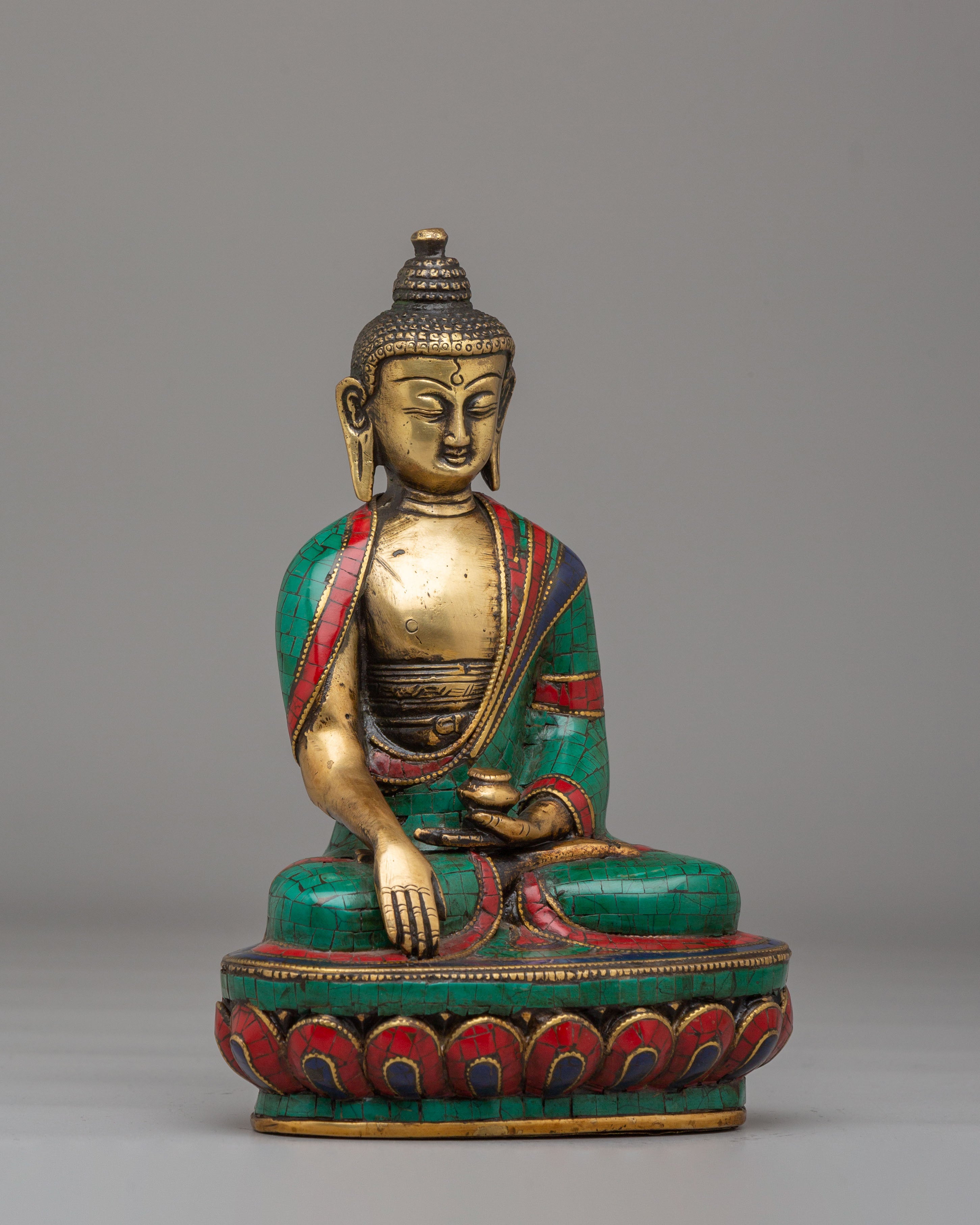 Sacred Shakyamuni Buddha Meditation Statue | Handcrafted Brass Sculpture for Spiritual Enlightenment