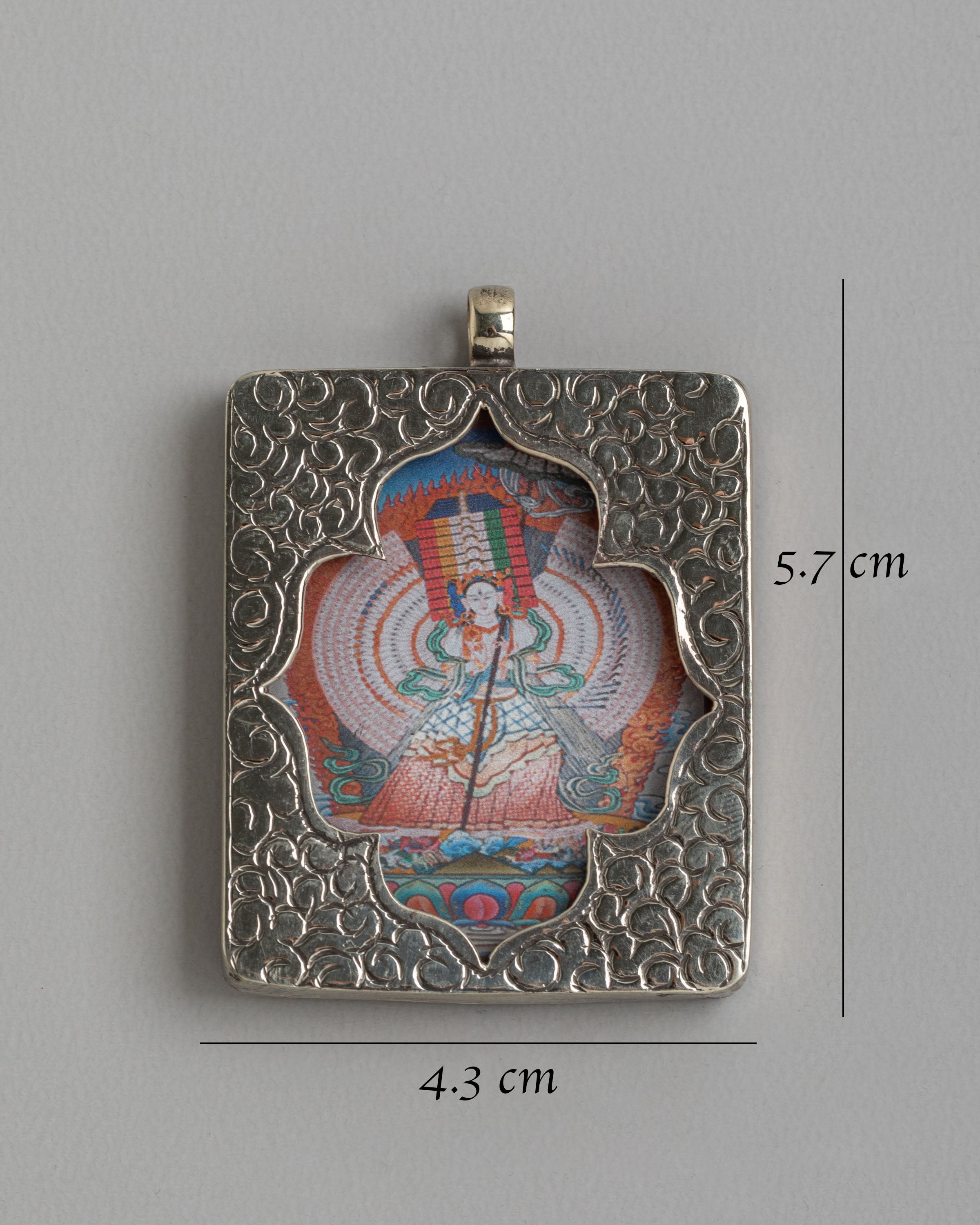 1000 Armed Dukar Locket | White Umbrella Goddess Locket