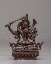 Manjushri With Consort Statue 