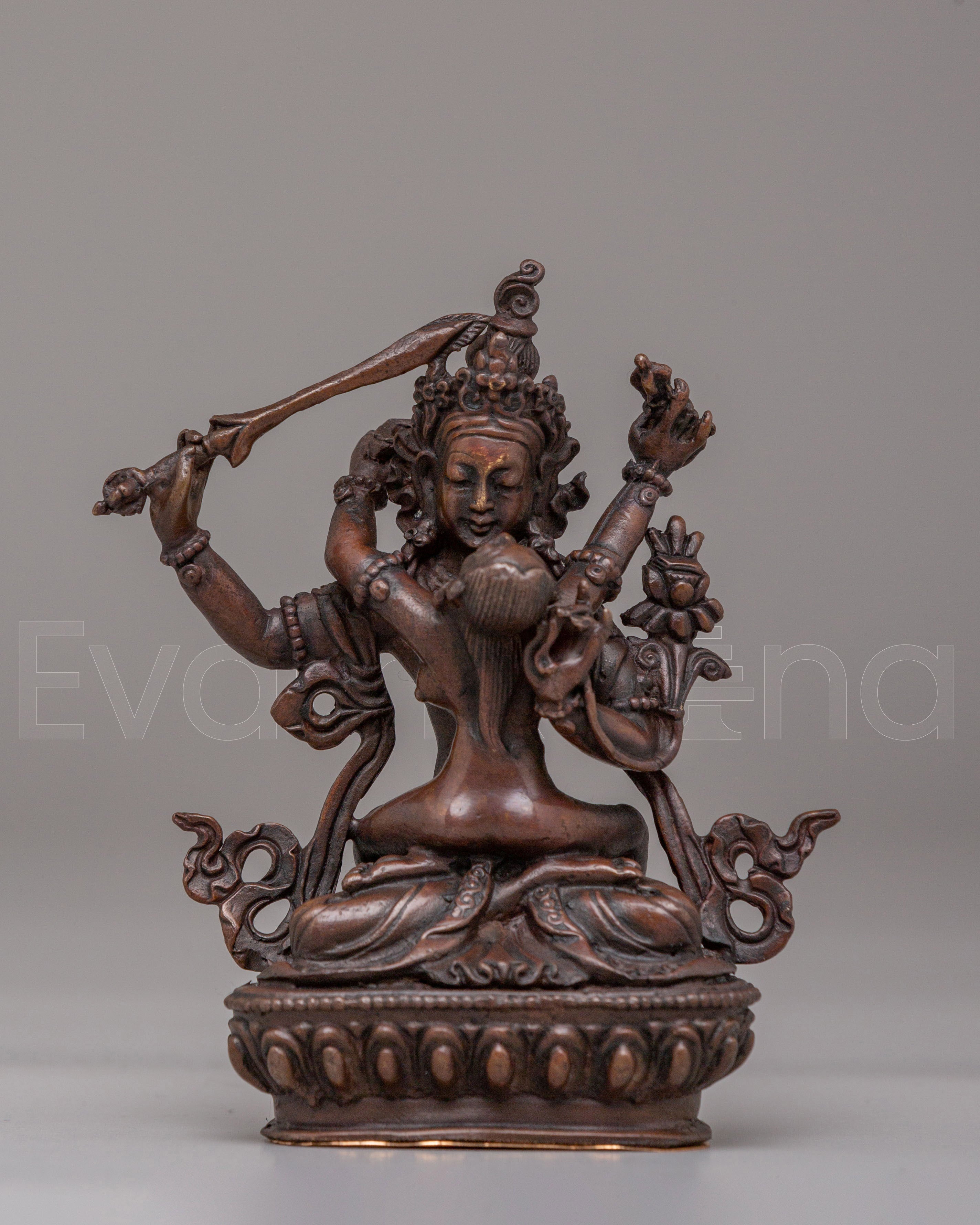Manjushri With Consort Statue 