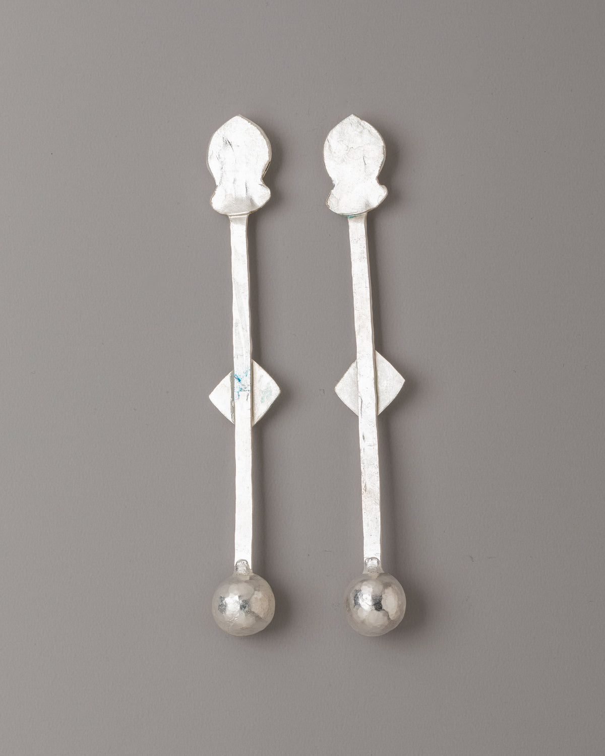 Buddhist Offering Spoons | Silver Plated Copper Altar Utensils