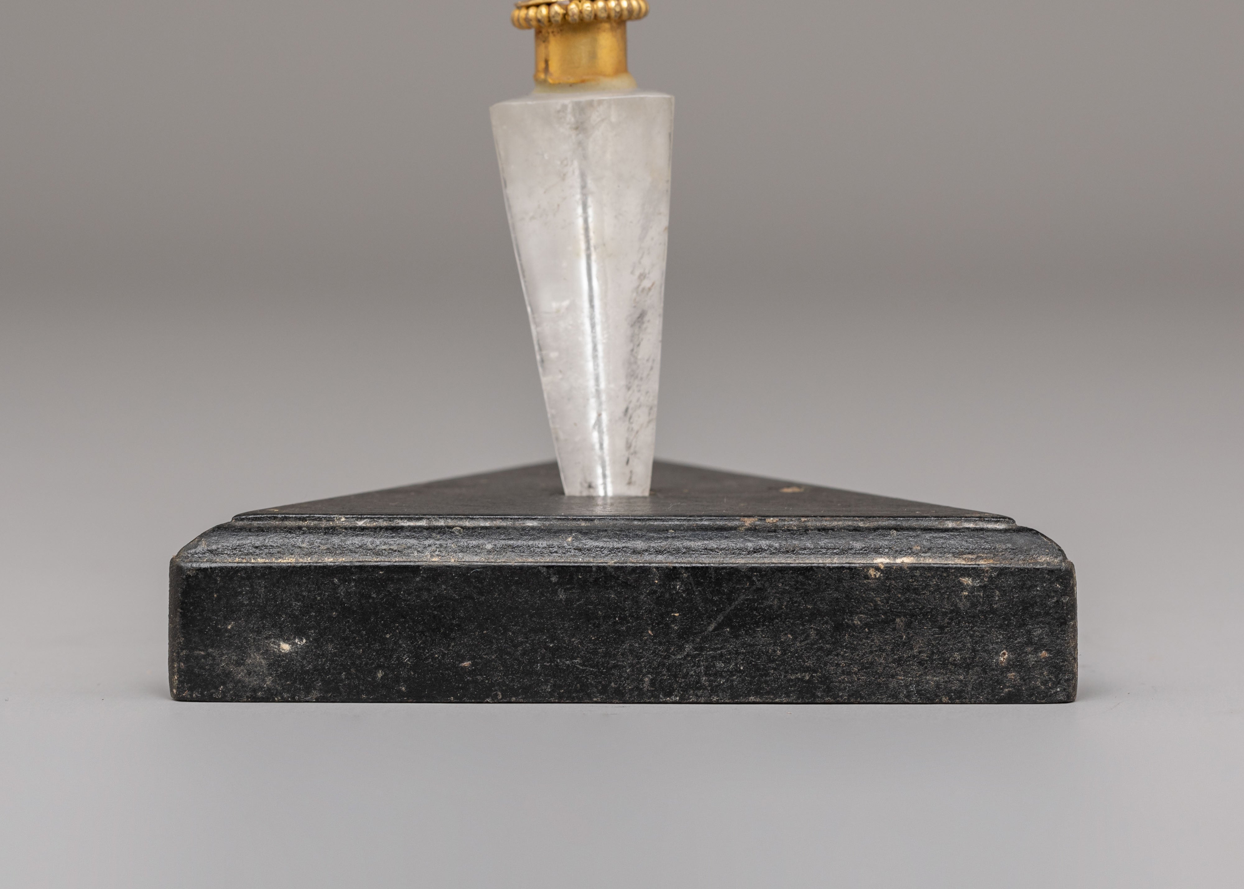 Sacred Buddhist Crystal Ritual Dagger | Phurba for Altar