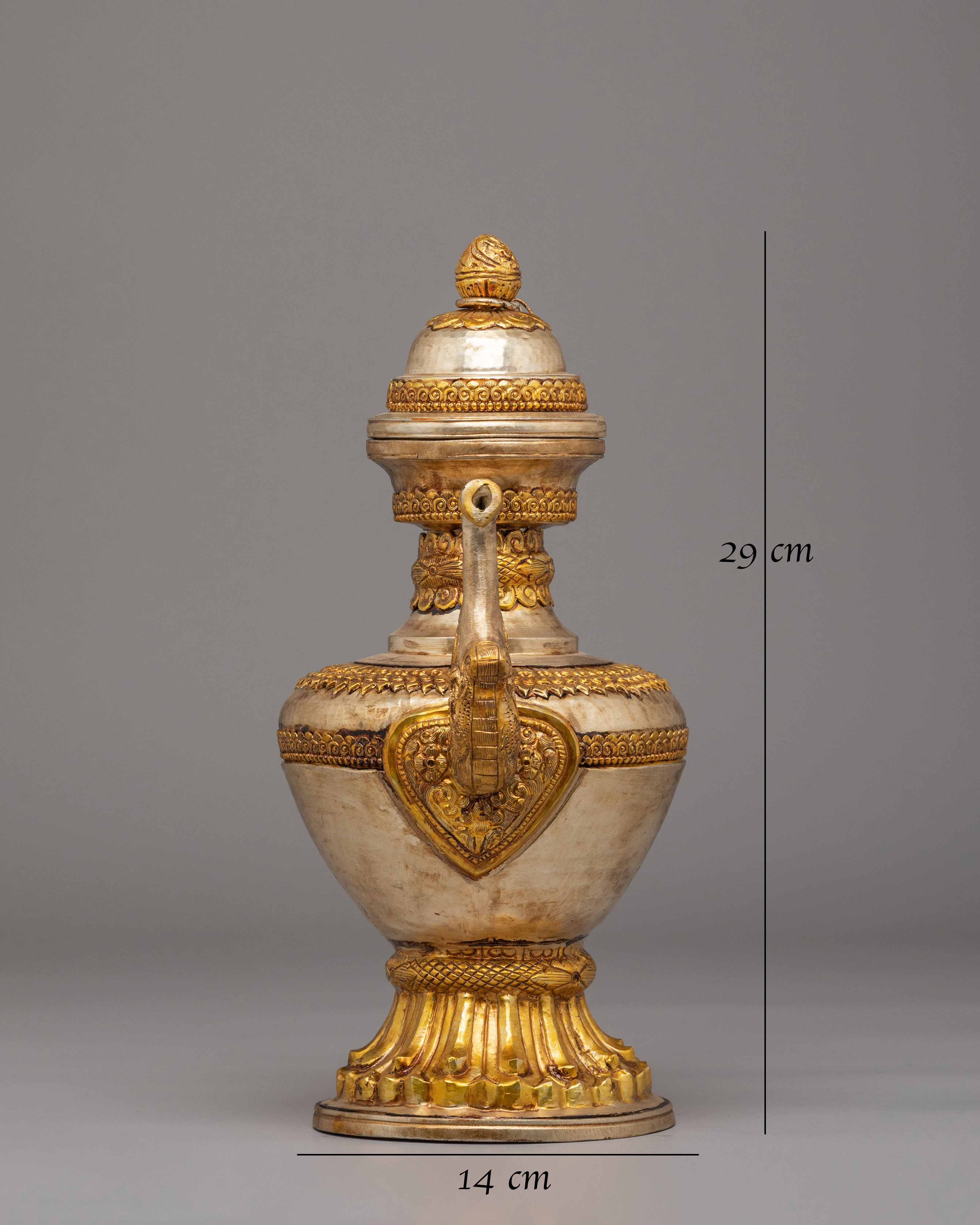Sacred Tibetan Tea Pot | Ritual Vessel for Meditation & Decorative Use