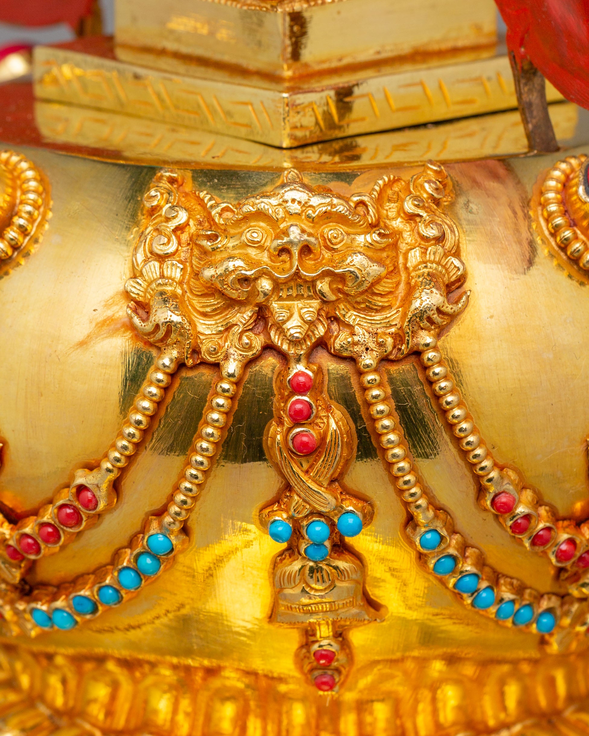 Handmade Altar Buddhist Enlightenment Stupa | Symbol of Wisdom and Inner Peace