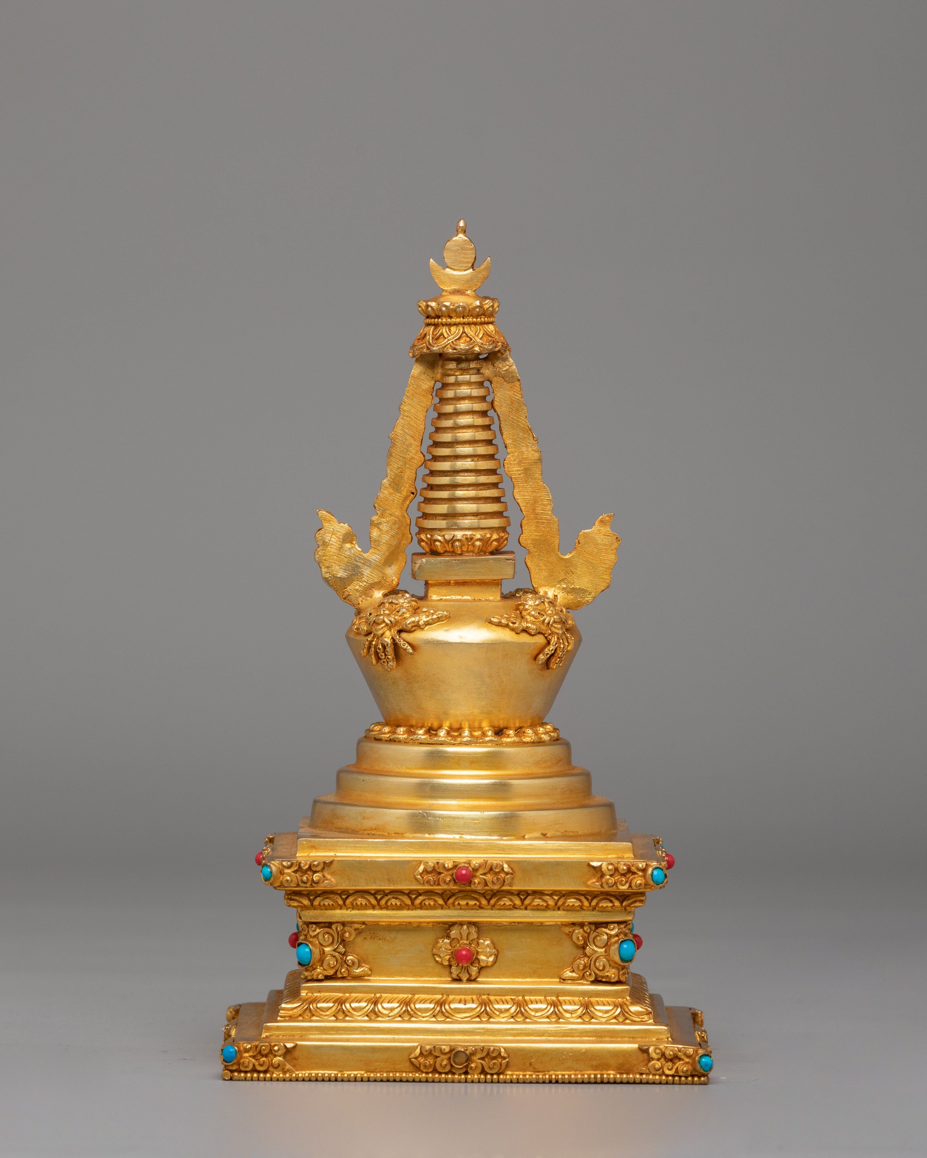 Buddhist Eight Stupa Collection Set | Sacred Ritual Artifact
