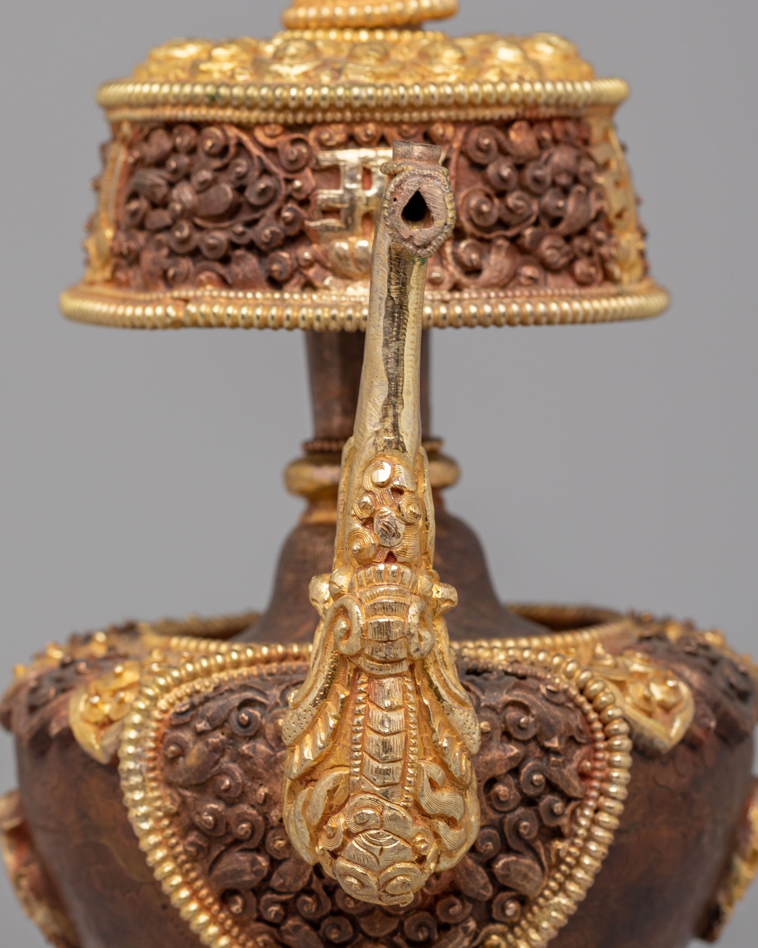 Handmade Ritual Bhumba Set for Altar | Sacred Tibetan Offering Vessels
