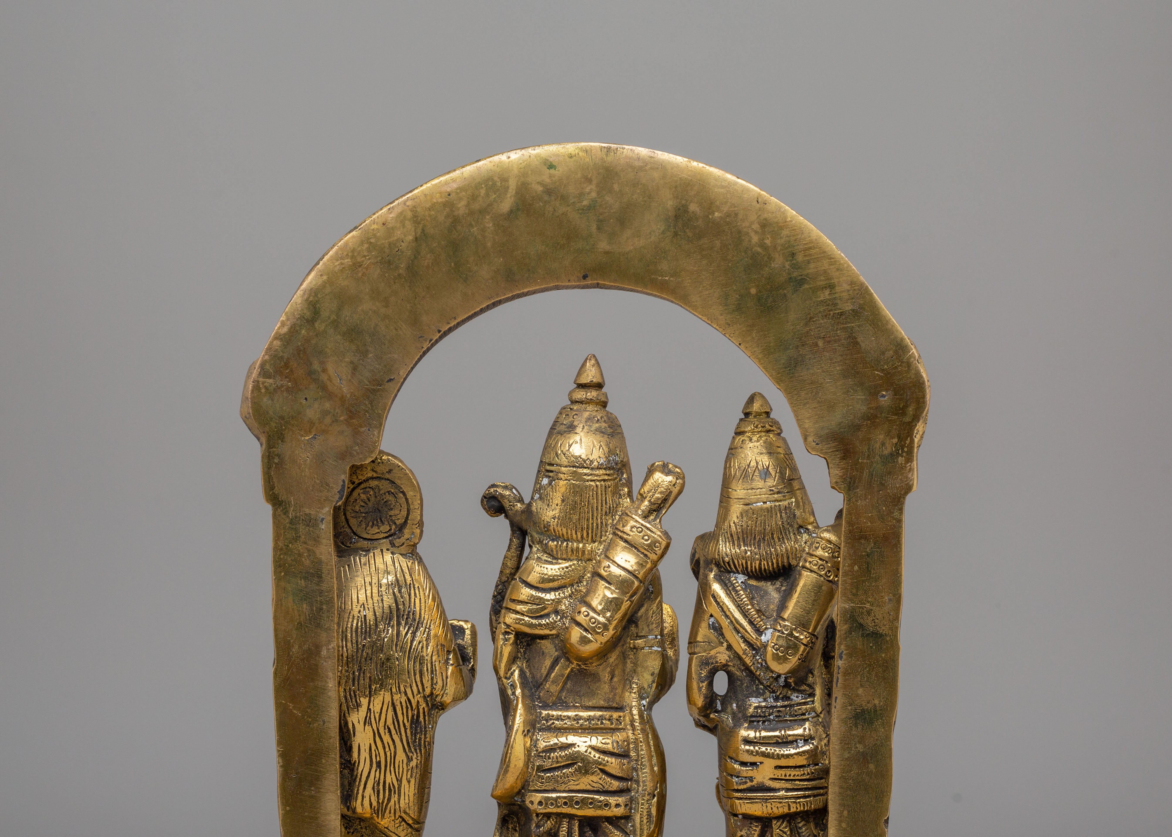 Handmade Divine Ram Darbar Sculpture | Brass Statue for Spiritual Home Decor