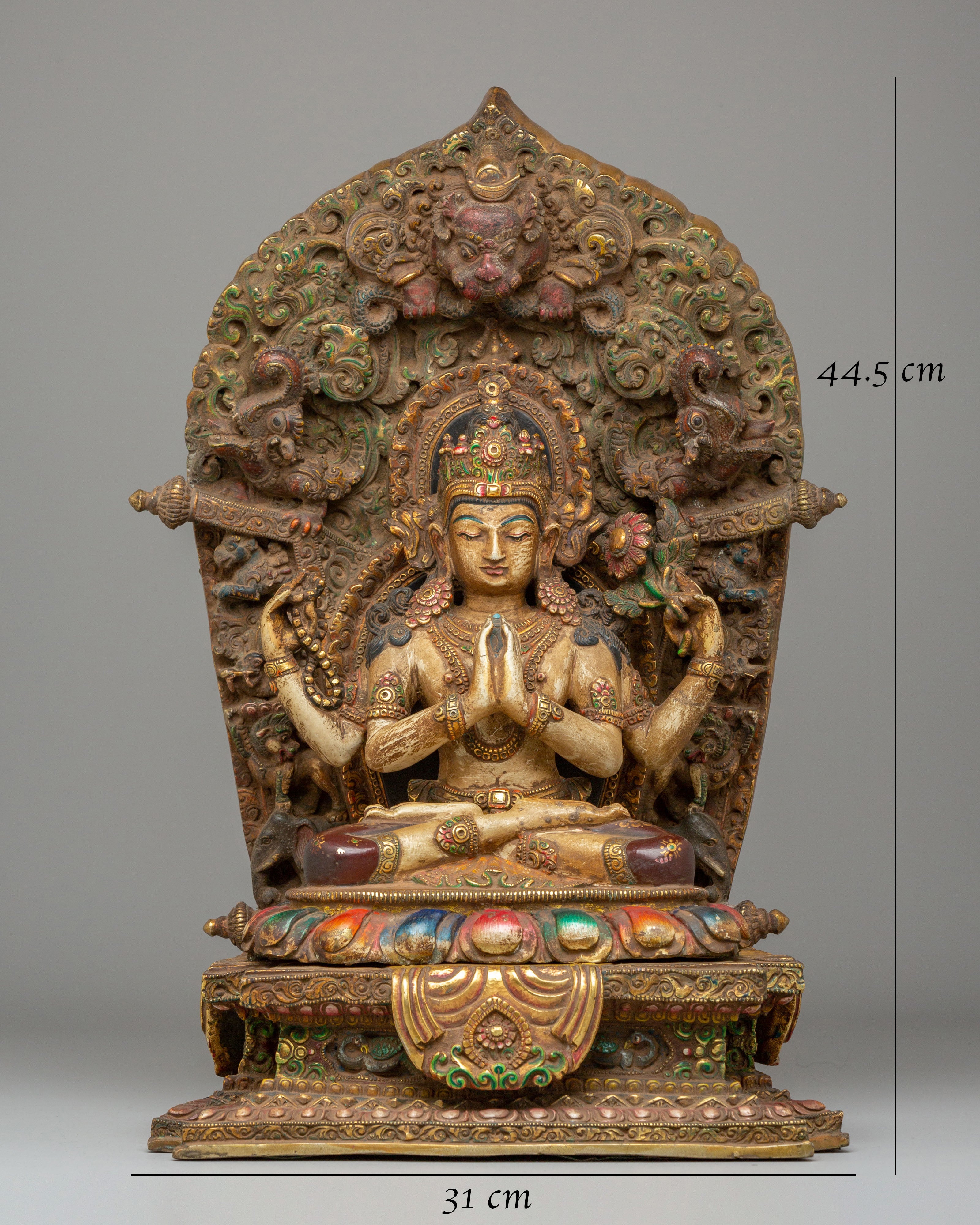 Sacred Chenrezig Sculpture | Statue for Meditation & Rituals