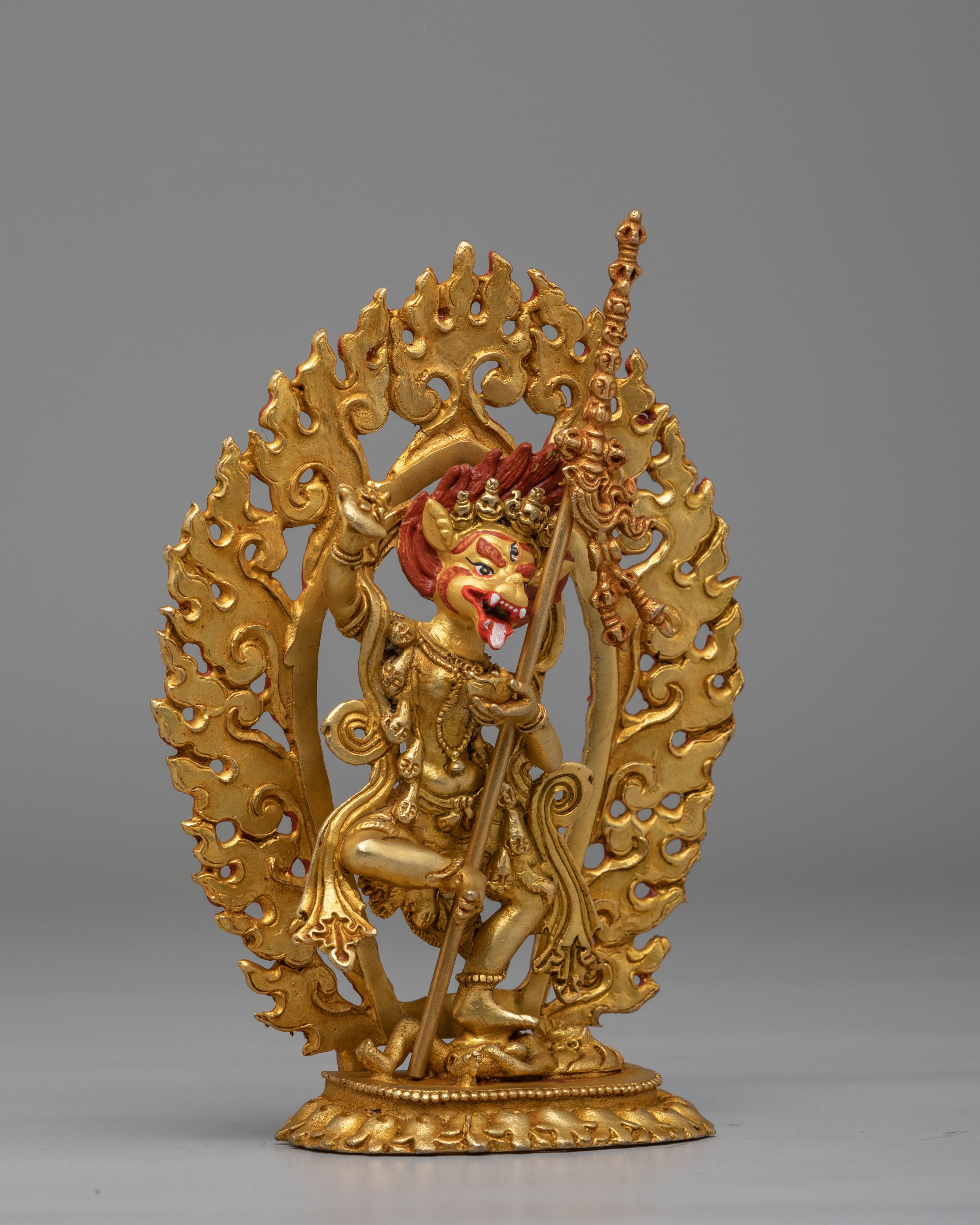 Traditional Altar Simhaumkha Statue | Wrathful Dakini Protector