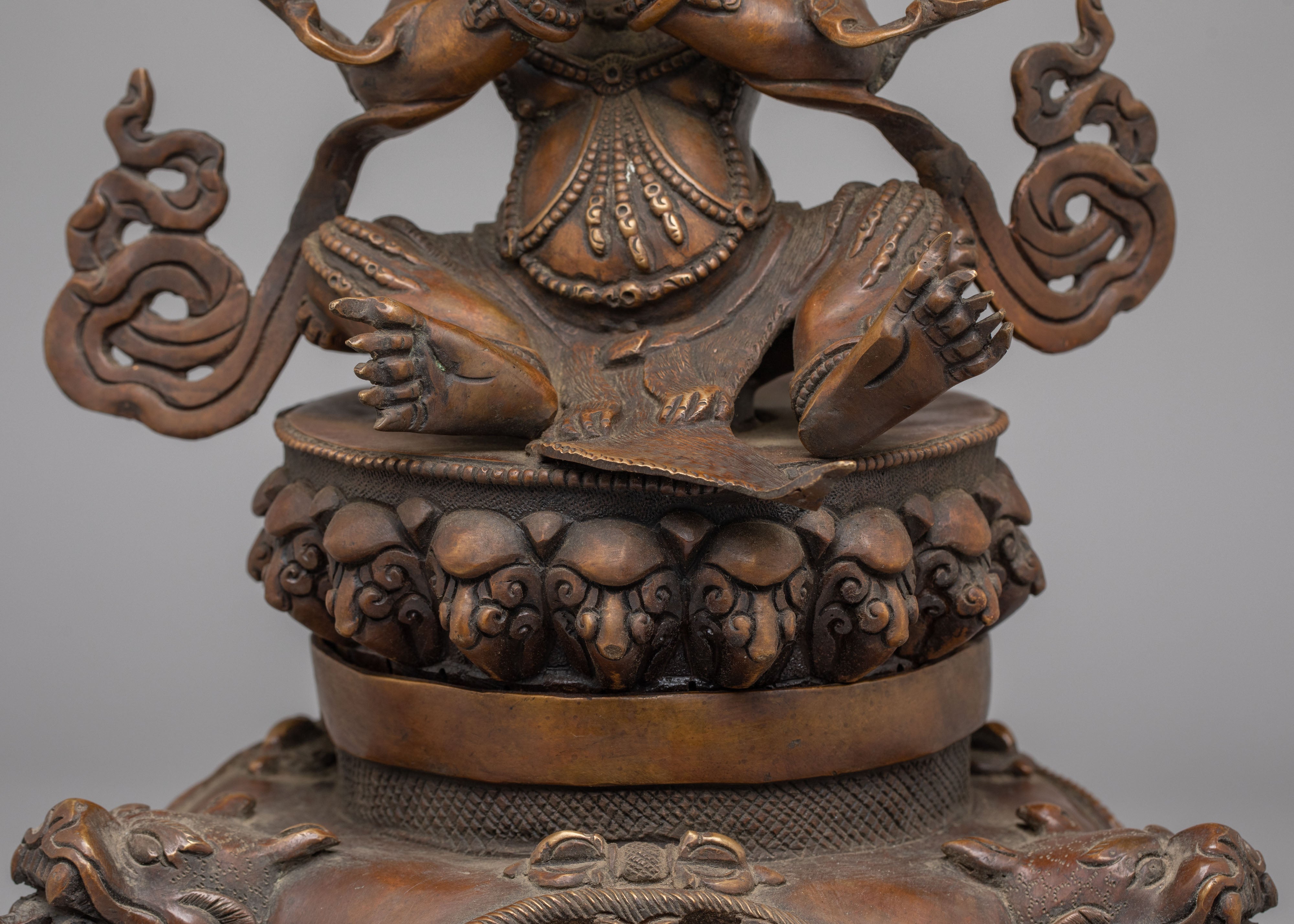 Tibetan Vajradhaka Sculpture for Purification | Buddhist Altar Decor for Ritual Practice