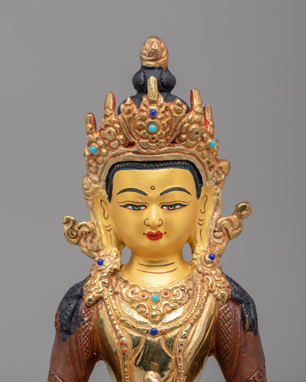 Spiritual Amitayus Sculpture | Divine Deity of Longevity