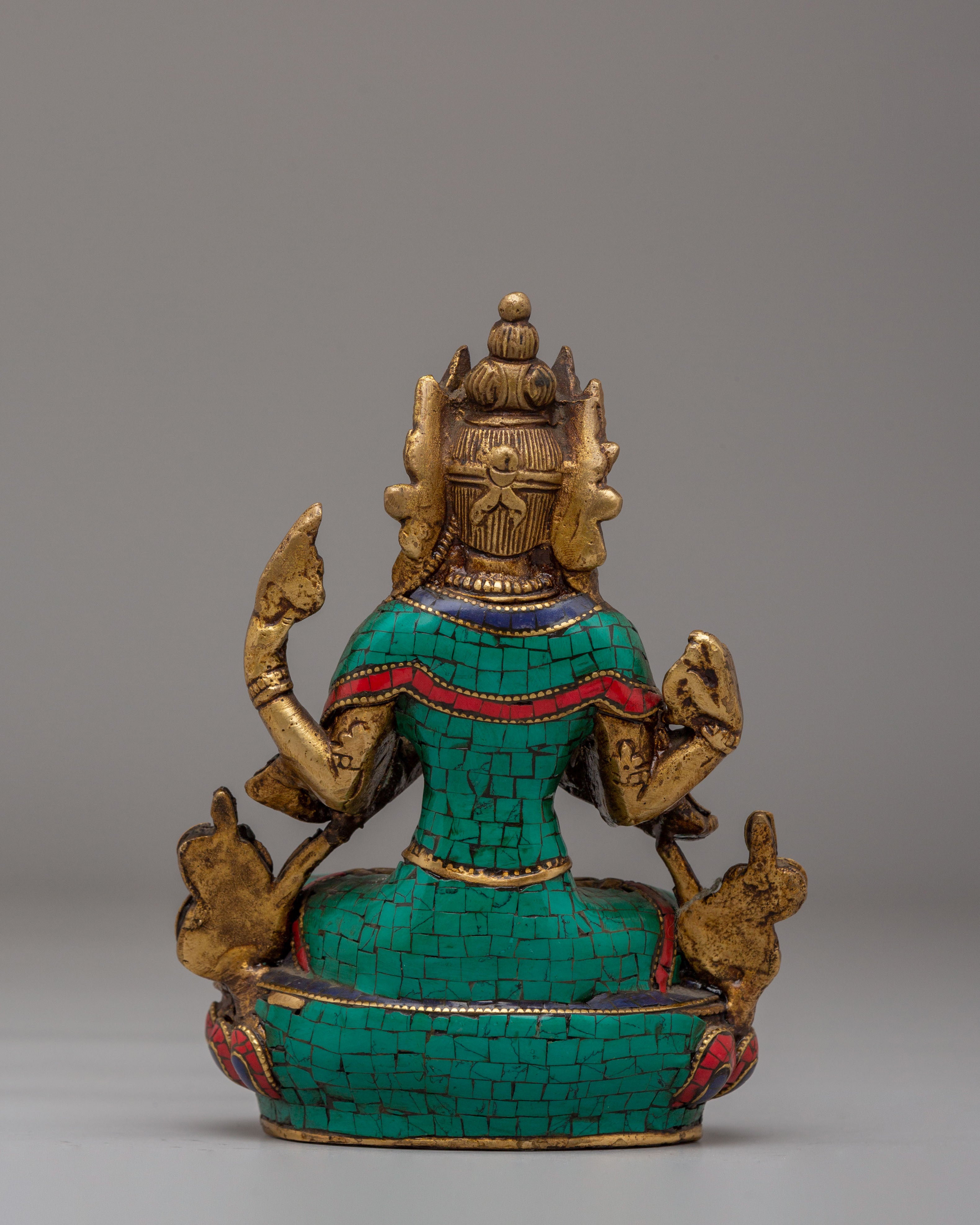 Handmade Chenrezig Bodhisattva Statue | Tibetan Avalokiteshvara Sculpture