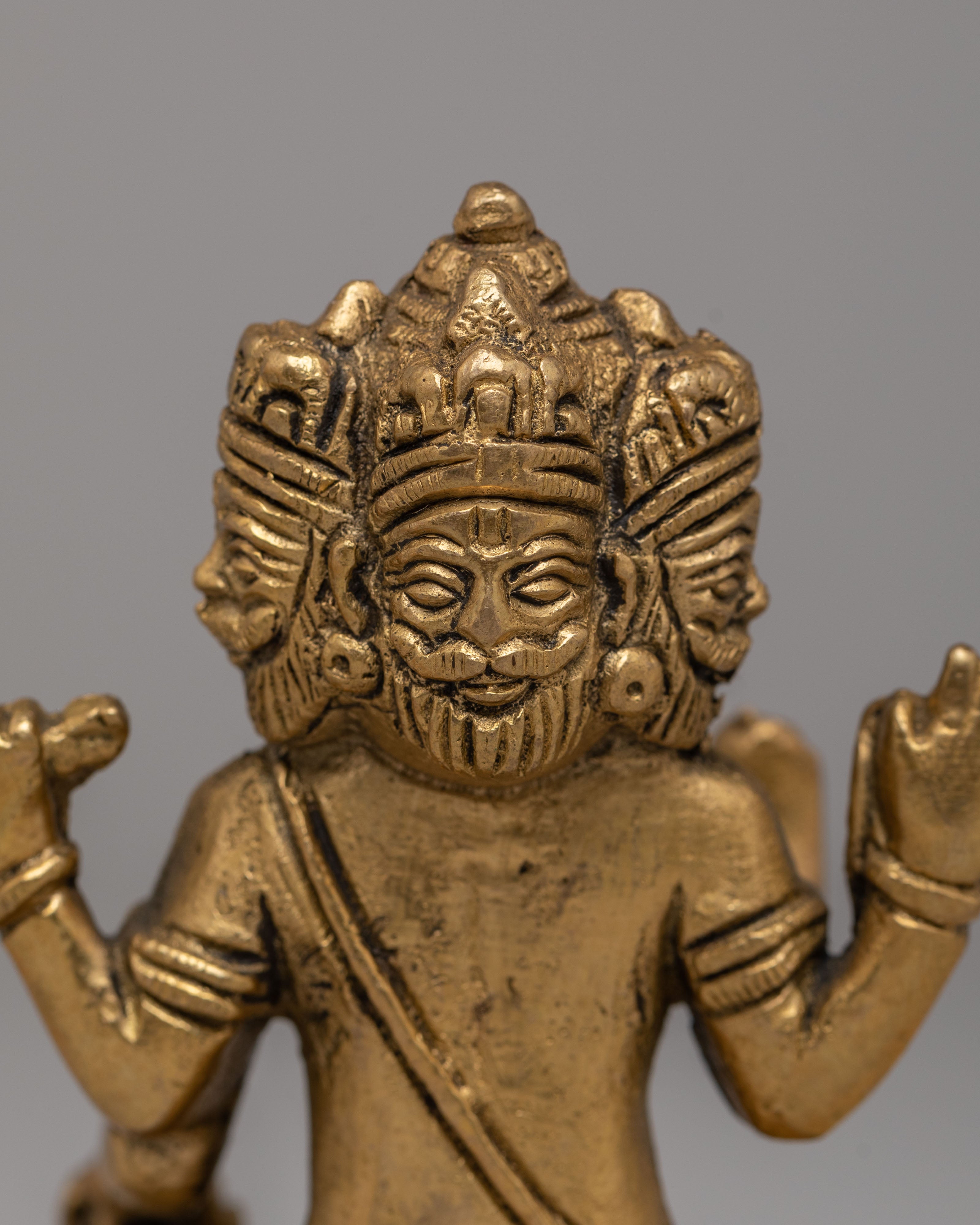 Traditional Brahma Figurine | Symbol of Creation & Divine Wisdom