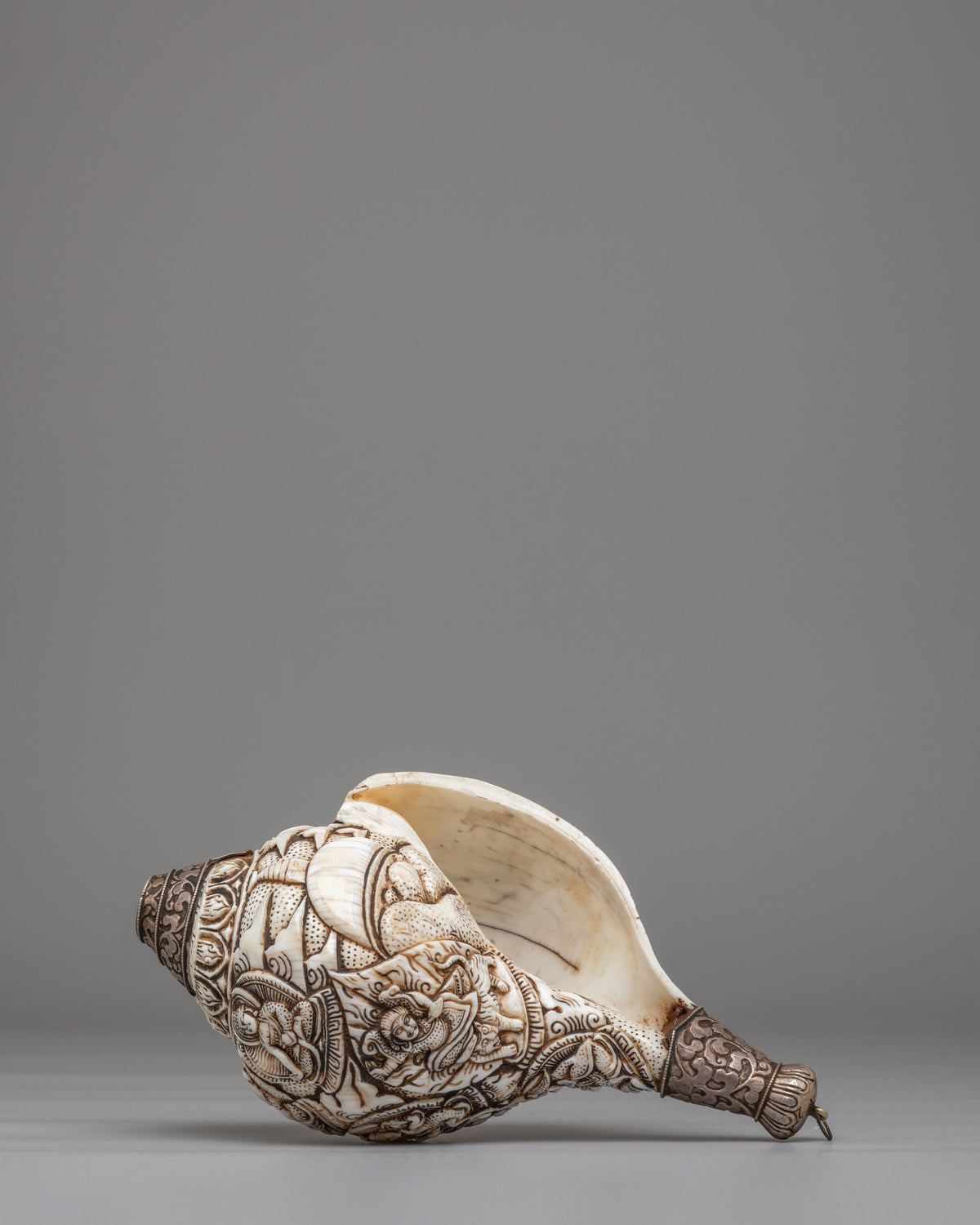 Guru Rinpoche Conch Shell | Tibetan Buddhist Ritual Tool