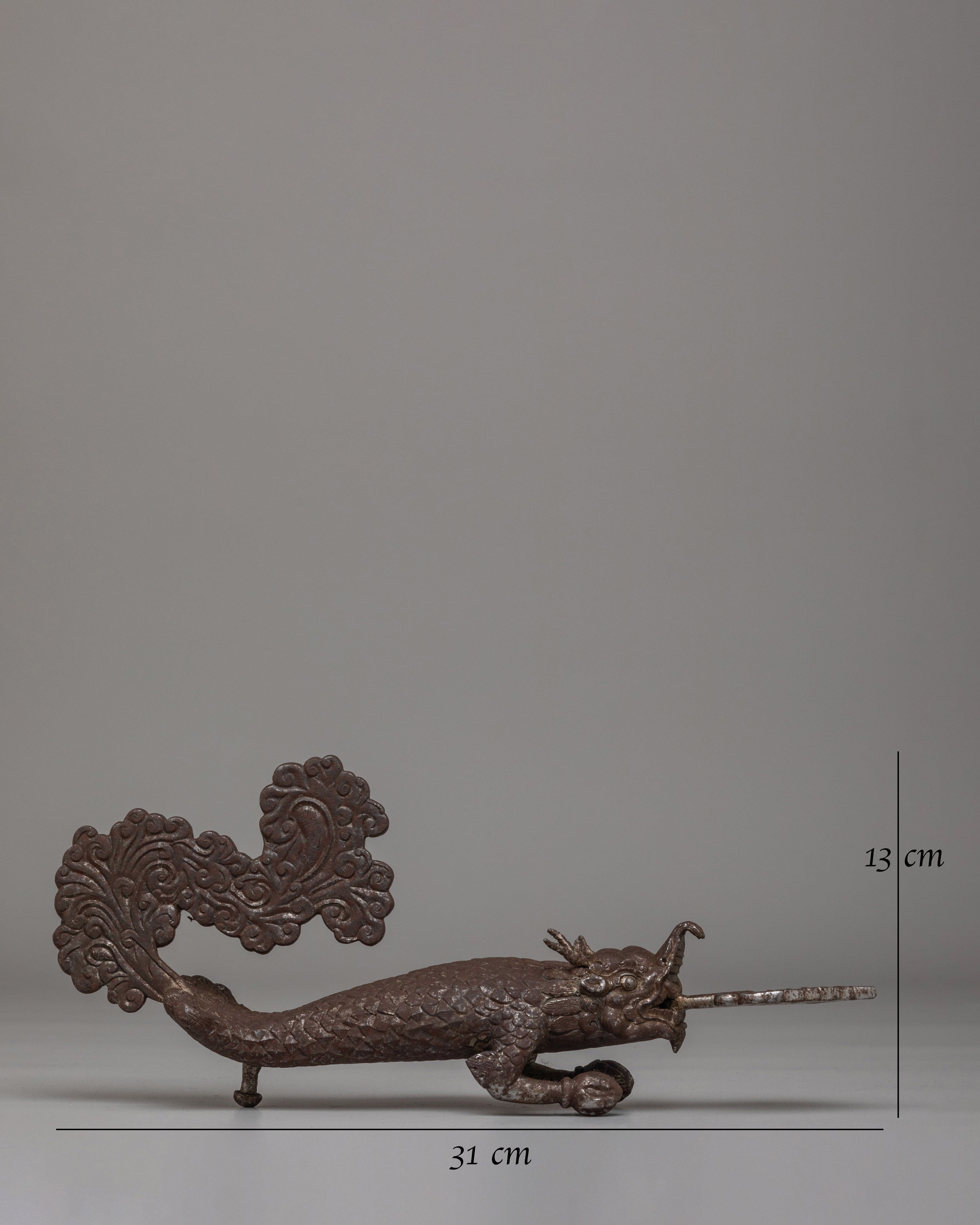 Makara Door Handle | Himalayan Handmade Iron