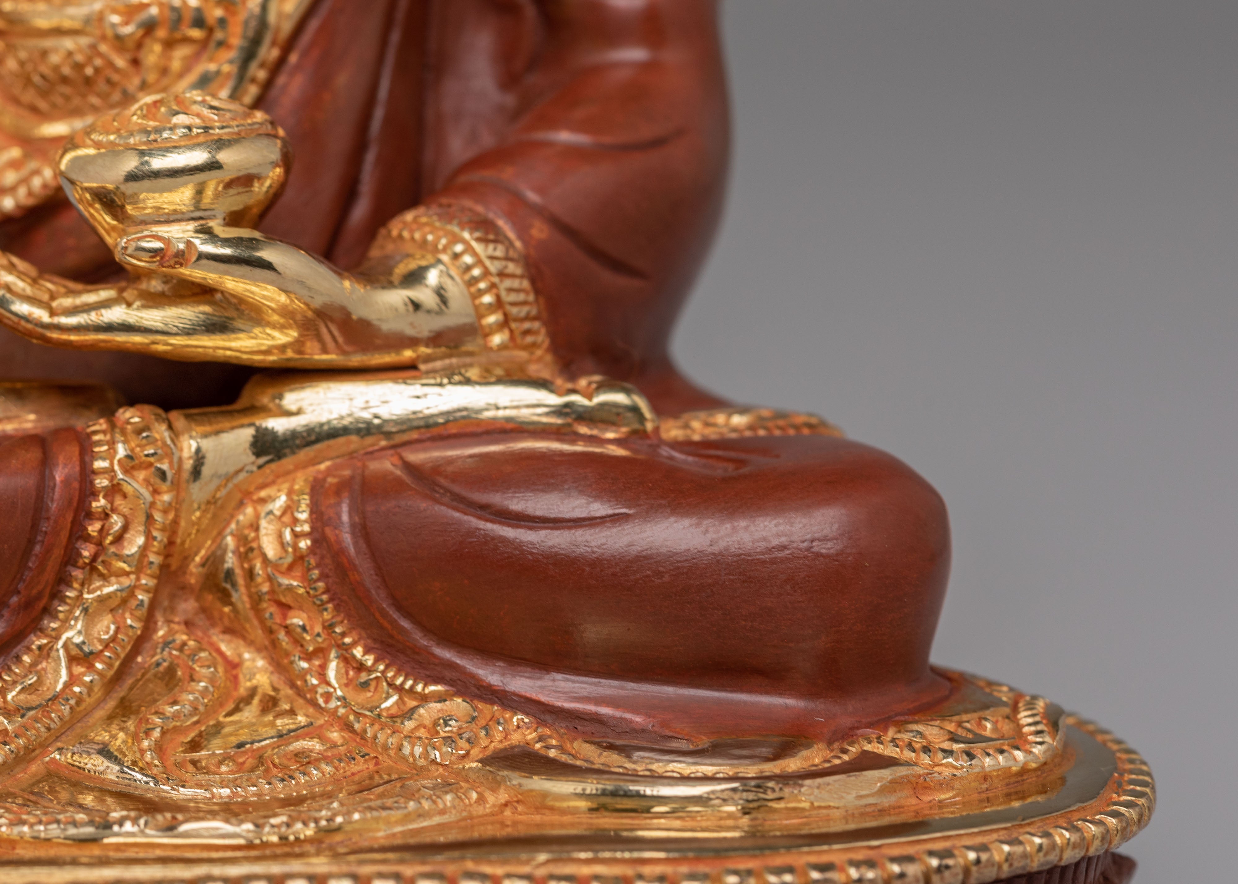 Historic Shakyamuni Buddha Statue | Gold Plated Buddhist Altar Decor