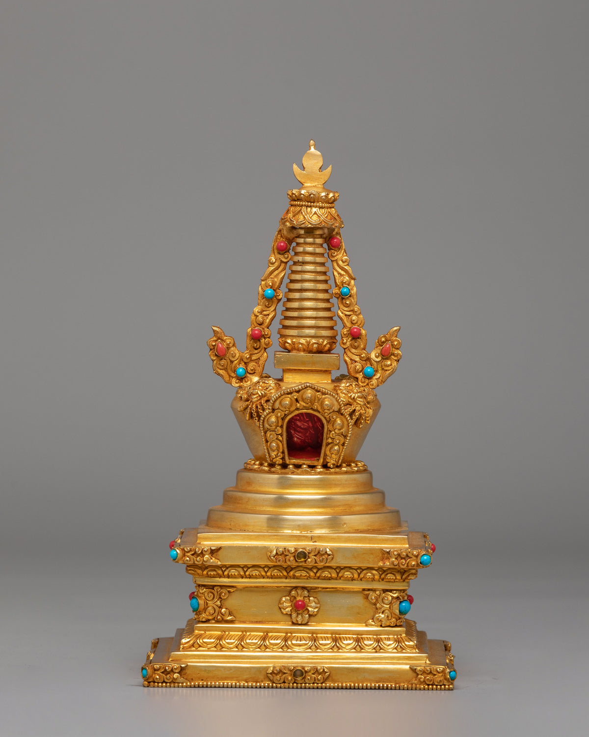 Buddhist Eight Stupa Collection Set | Sacred Ritual Artifact