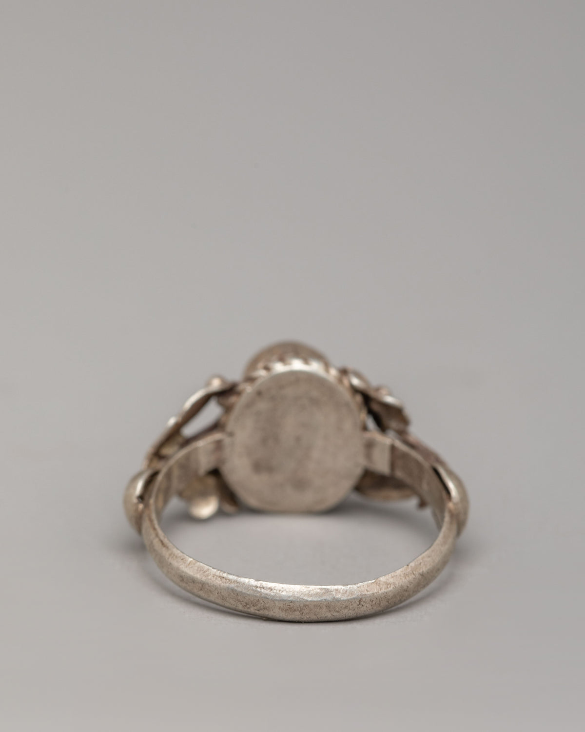 Traditional Tibetan Ring | Silver Ring with Natural Zircon Stone