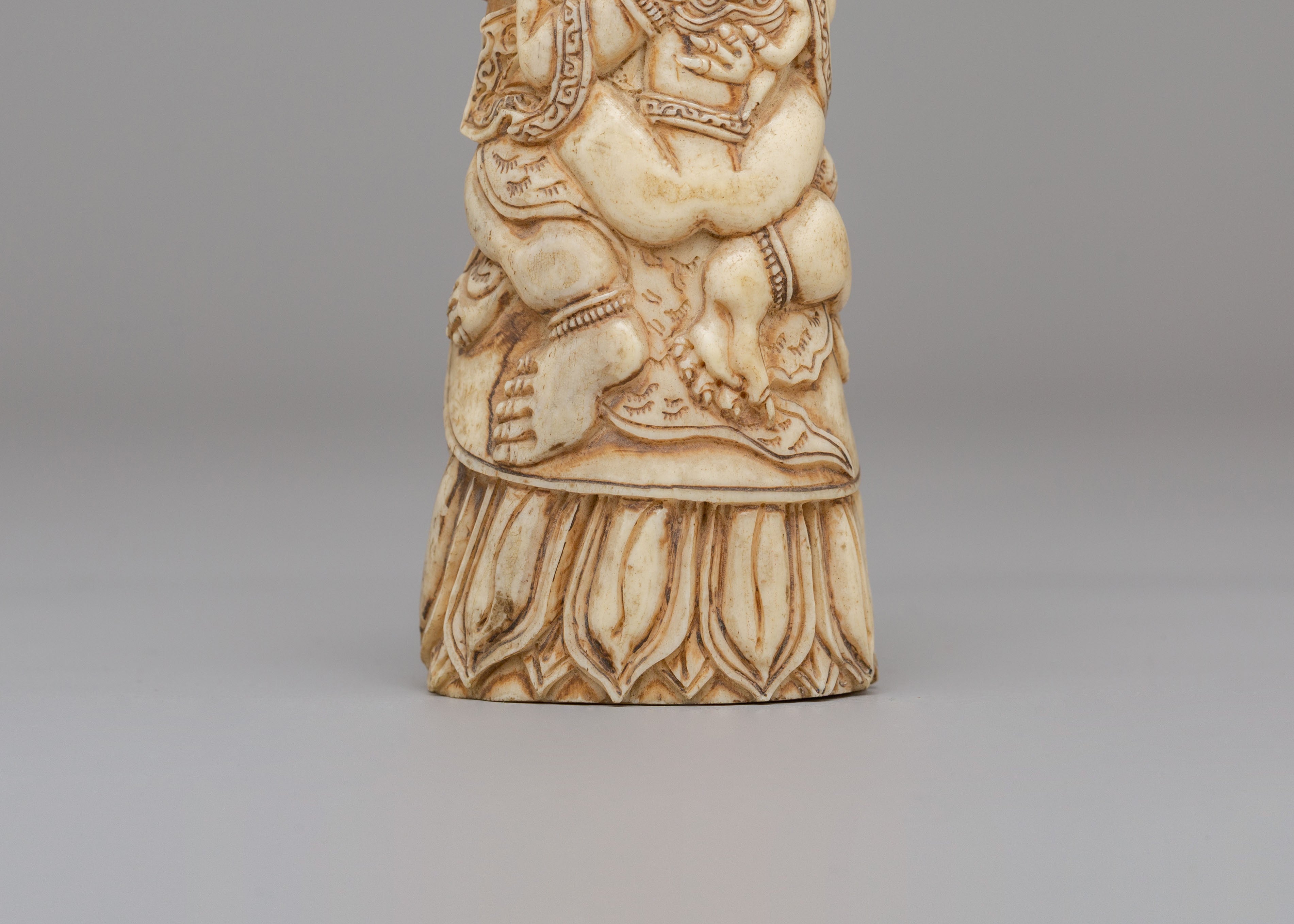 Sacred Bone Mahakala Sculpture | Perfect for Spiritual Decor