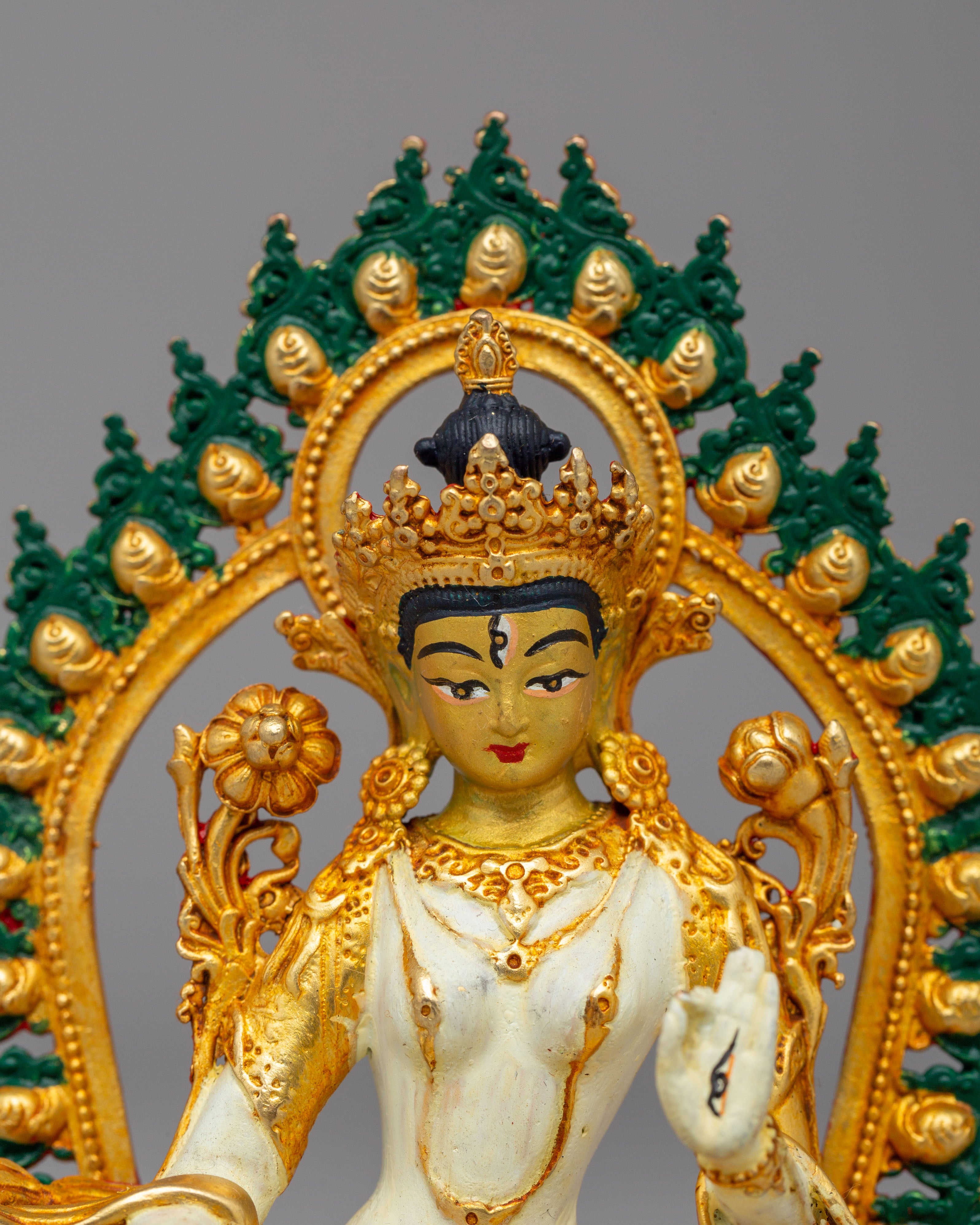 Traditional White Tara Deity Statue | Goddess of Compassion
