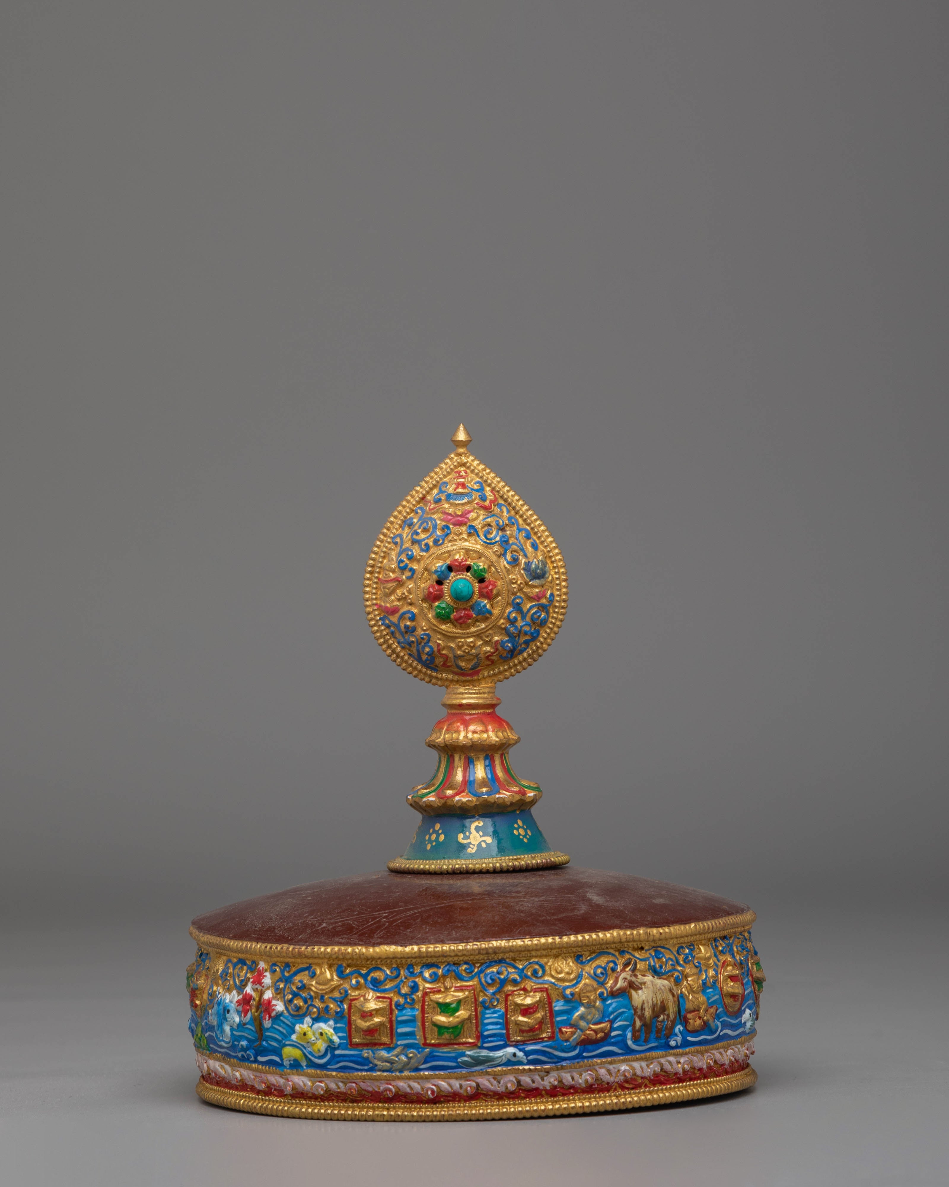 Handmade Tibetan Mandala Offering | Sacred Spiritual Decor for Meditation