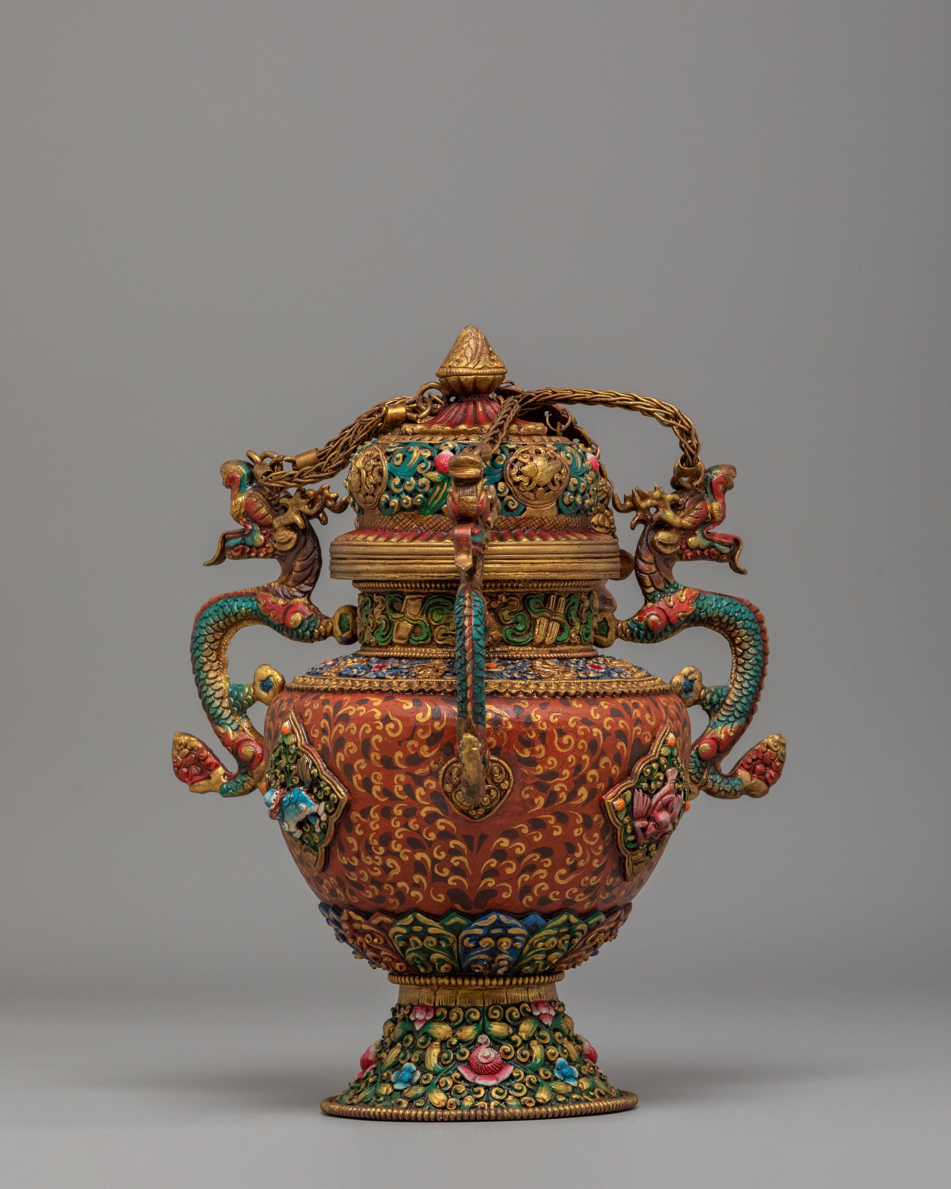 Ceremonial Ritual Incense Burner | Traditional Himalayan Art