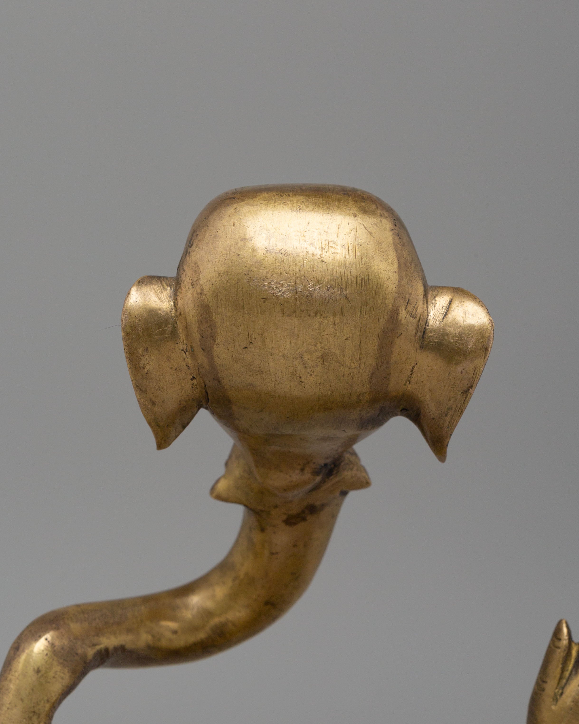 Handcrafted Decorative Ganesh Sculpture | Sacred Brass Idol