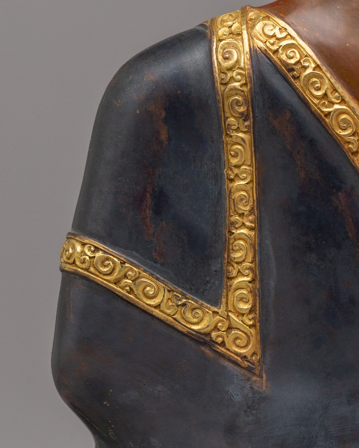 Long Life Amitabha Buddha Statue | 24K Gold Plated Copper Sculpture