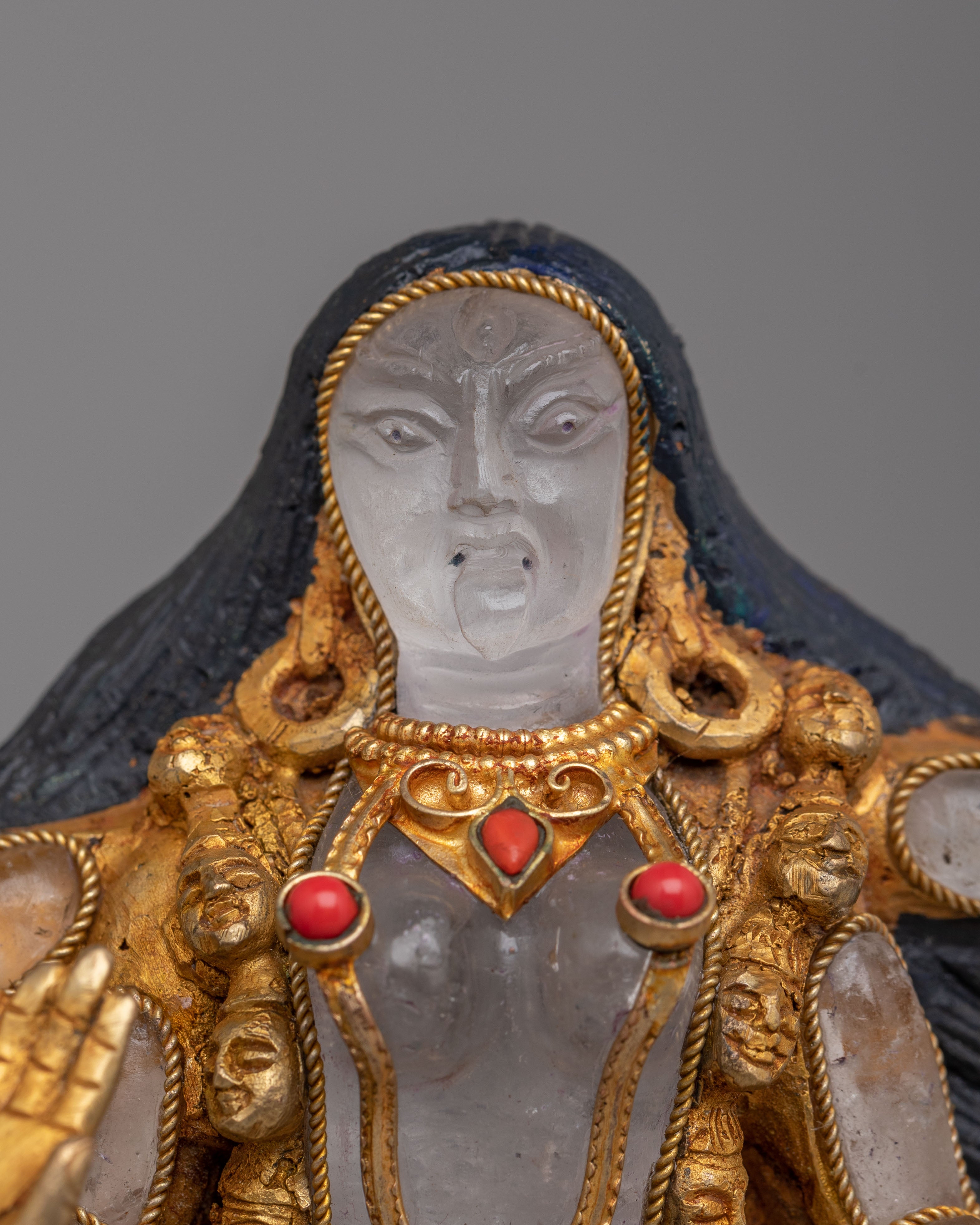Mahakali Standing On Shiva Statue | Divine Goddess Sculpture