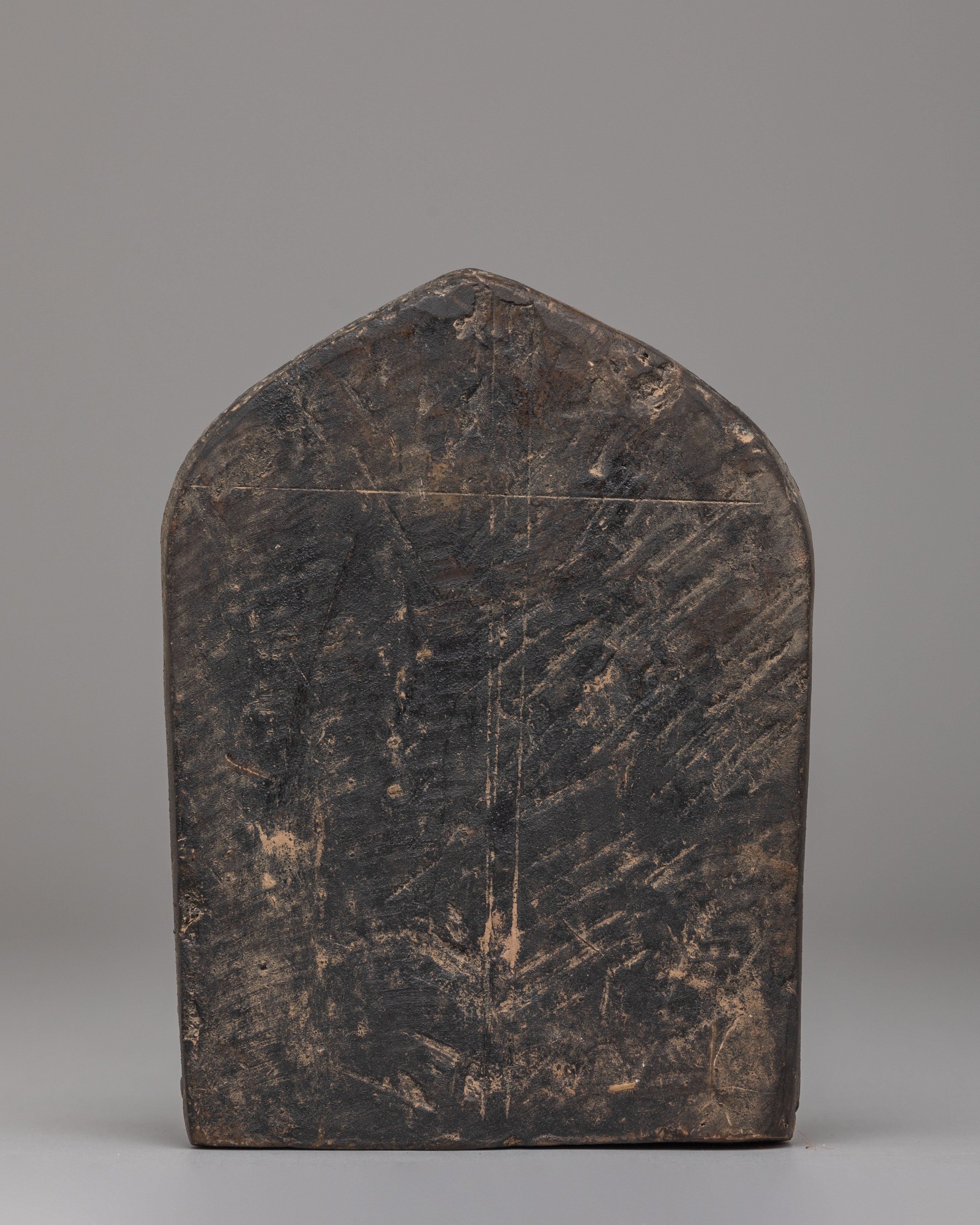 Traditional Vasudhara Wealth Deity Statue | Tibetan Stone Sculpture