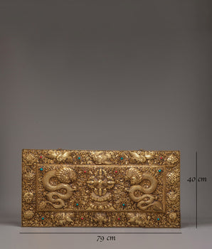 Handmade Wall Hanging with Biswo Vajra | Symbol of Protection and Spiritual Strength