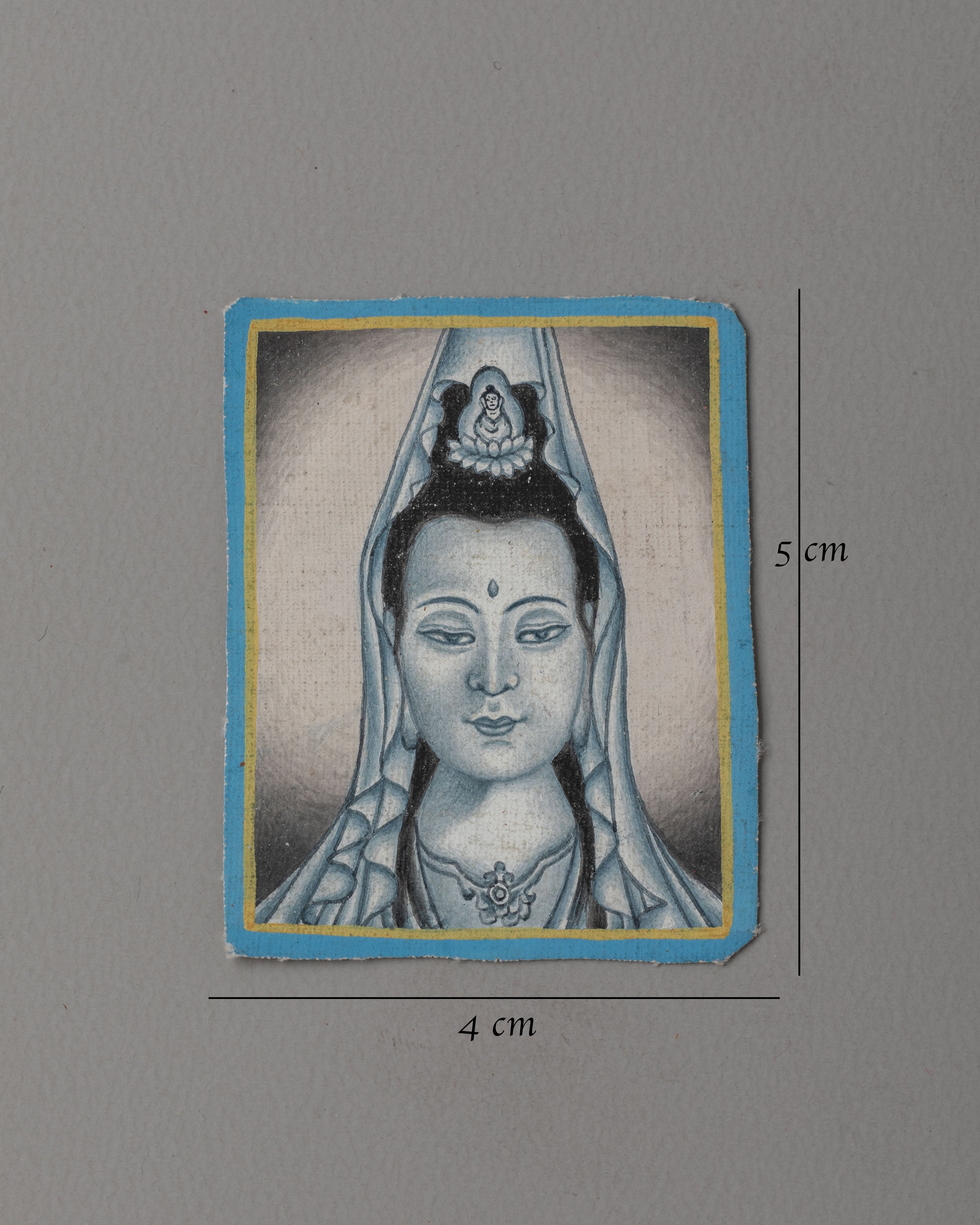 Kuan Yin Thangka for Locket | Sacred Symbol of Compassion