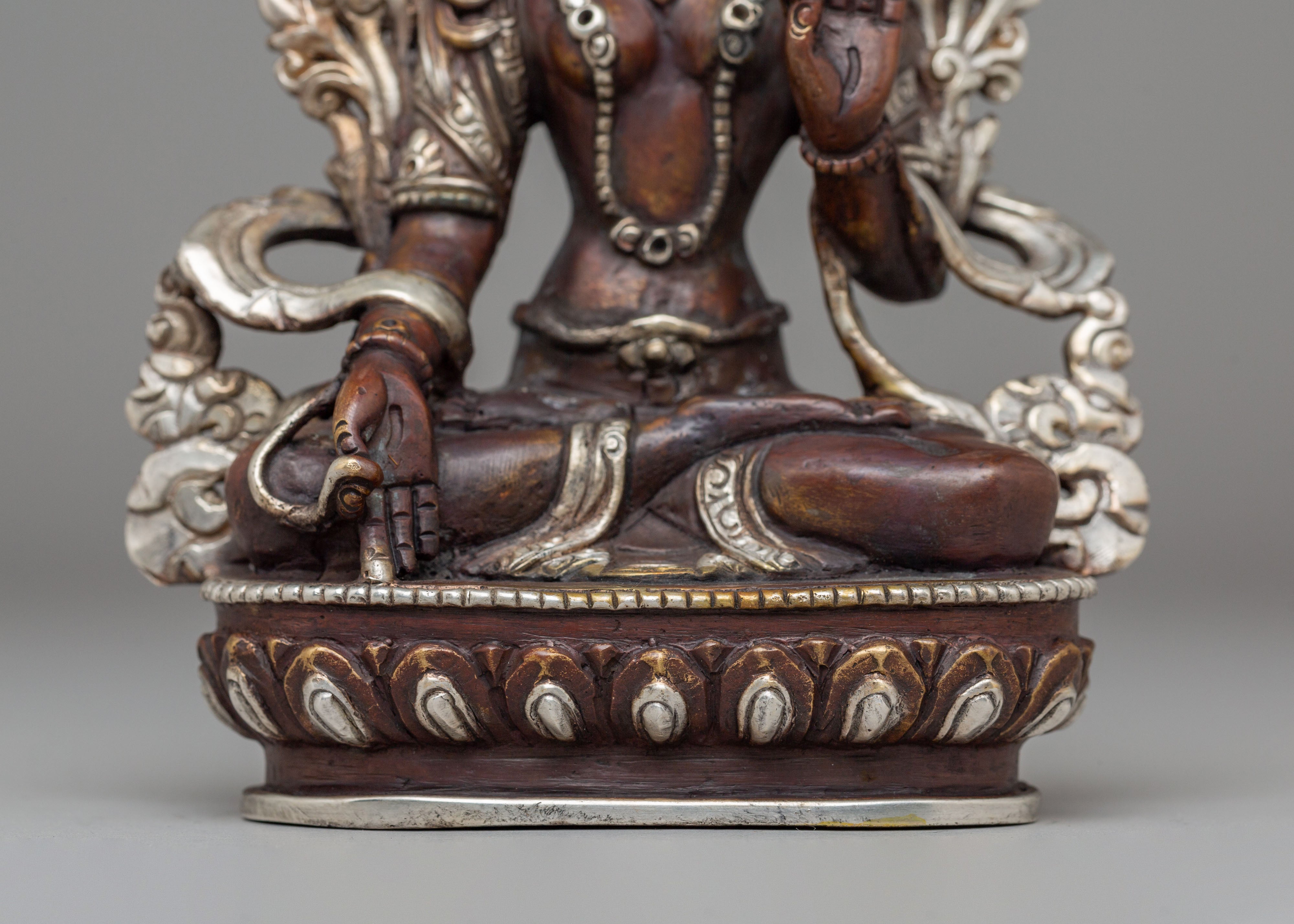 Handcrafted Statue of White Tara | Tibetan Buddhist Goddess
