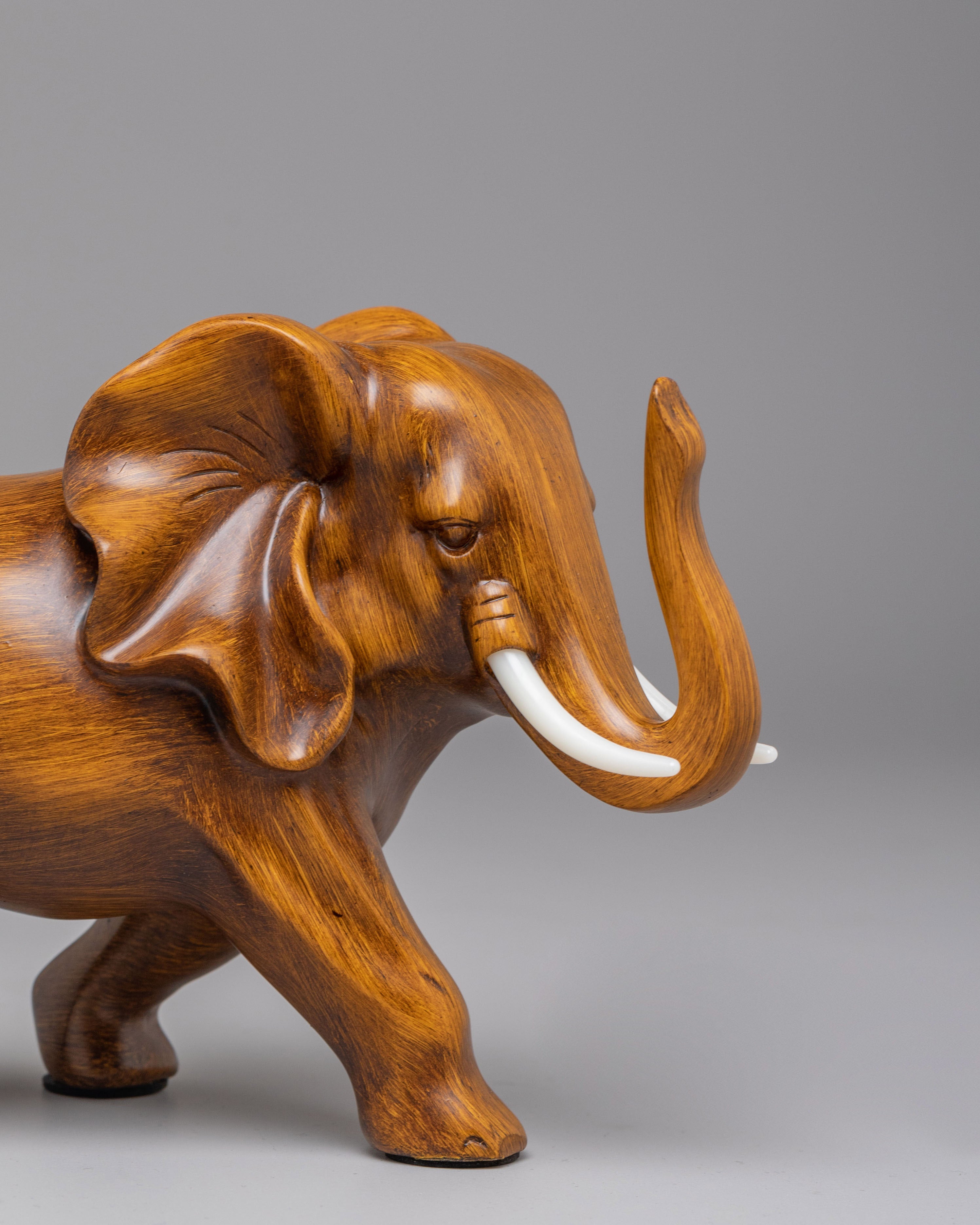 Decorative Himalayan Elephant Statue | Handcrafted Wooden Elephant Sculpture