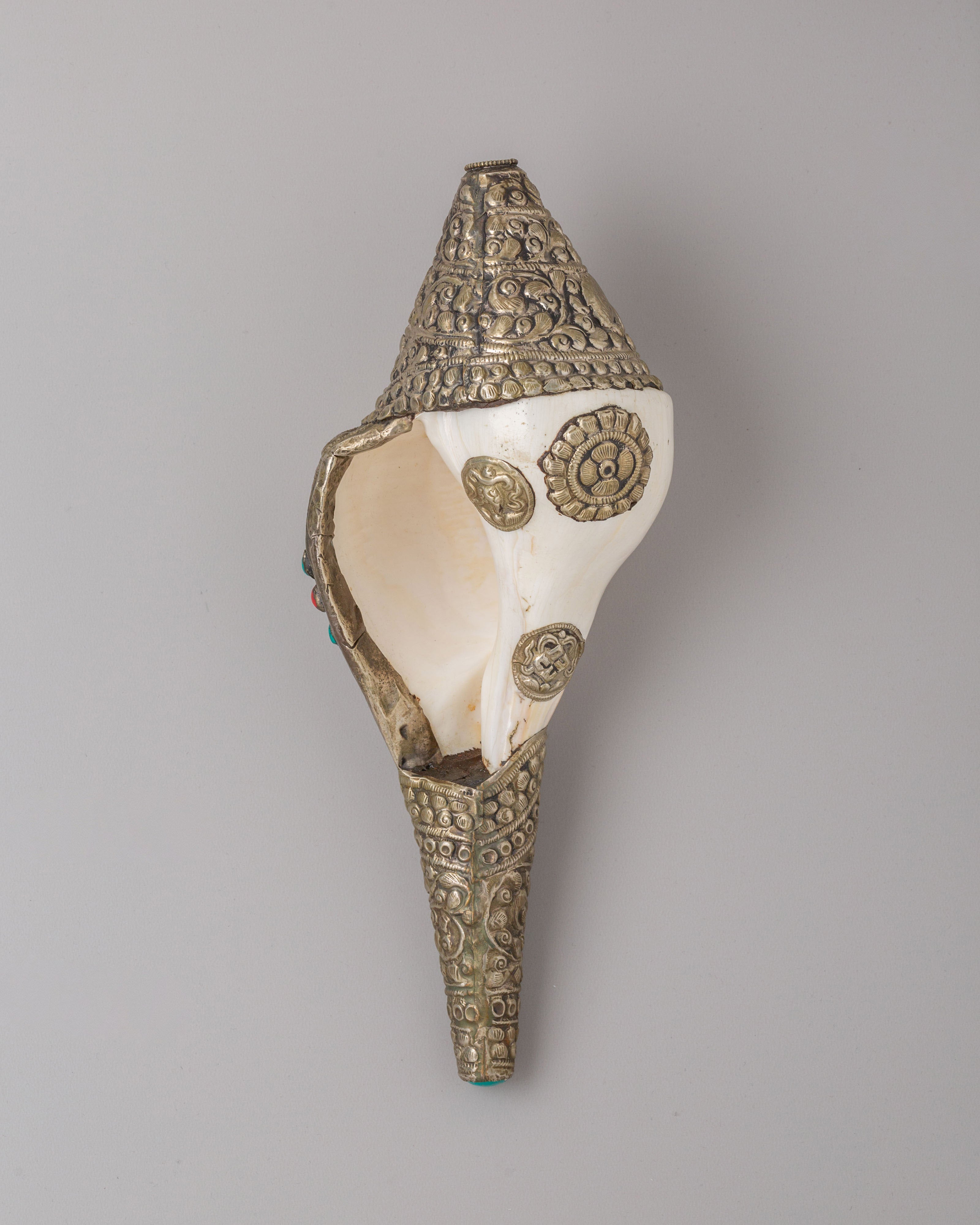 Handmade Decorative Shankha Conch | Ritual Shell for Altar and Home Decor