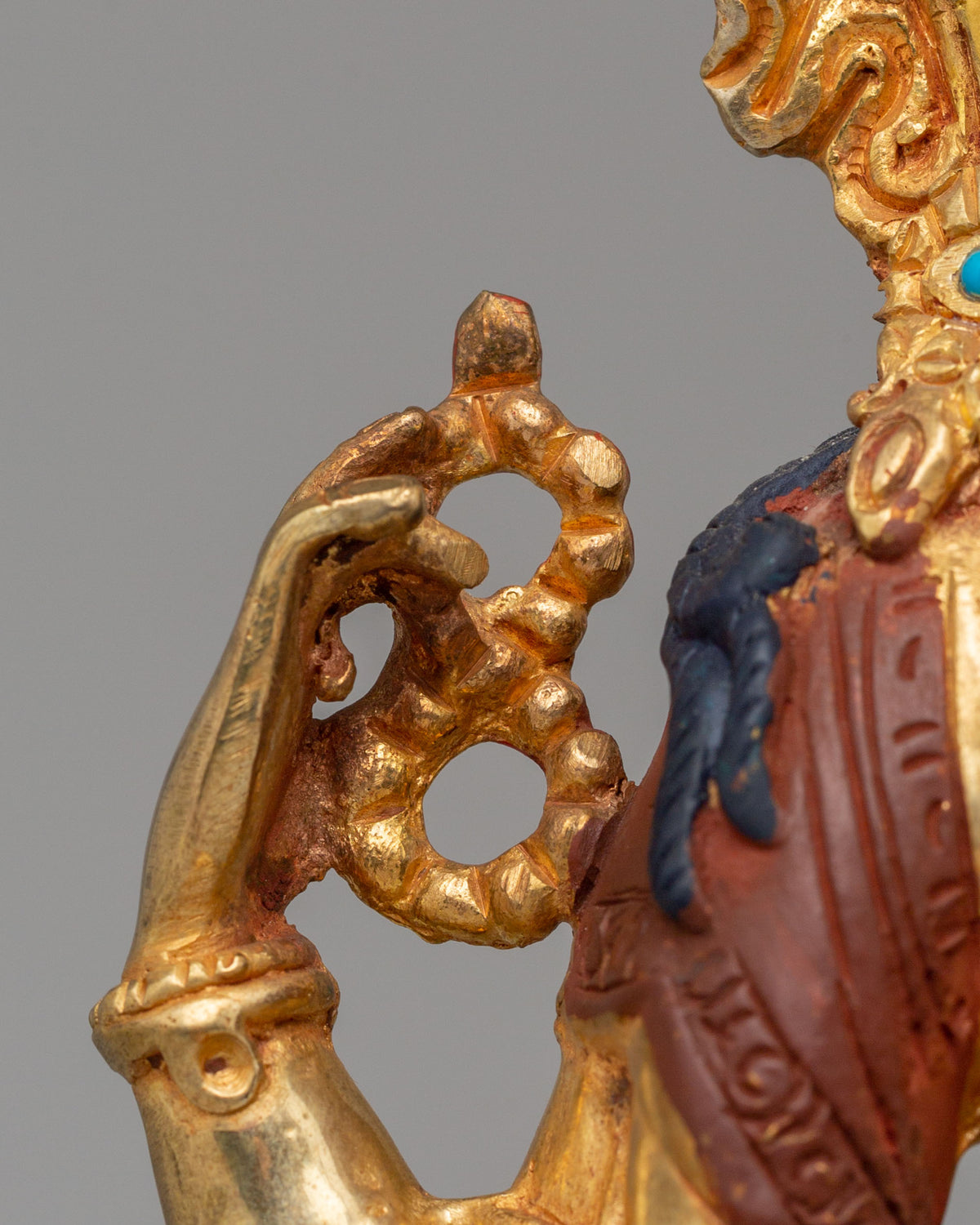 Tibetan Buddha Dharma Sangha Set Statue | Spiritual Buddhist Art Set