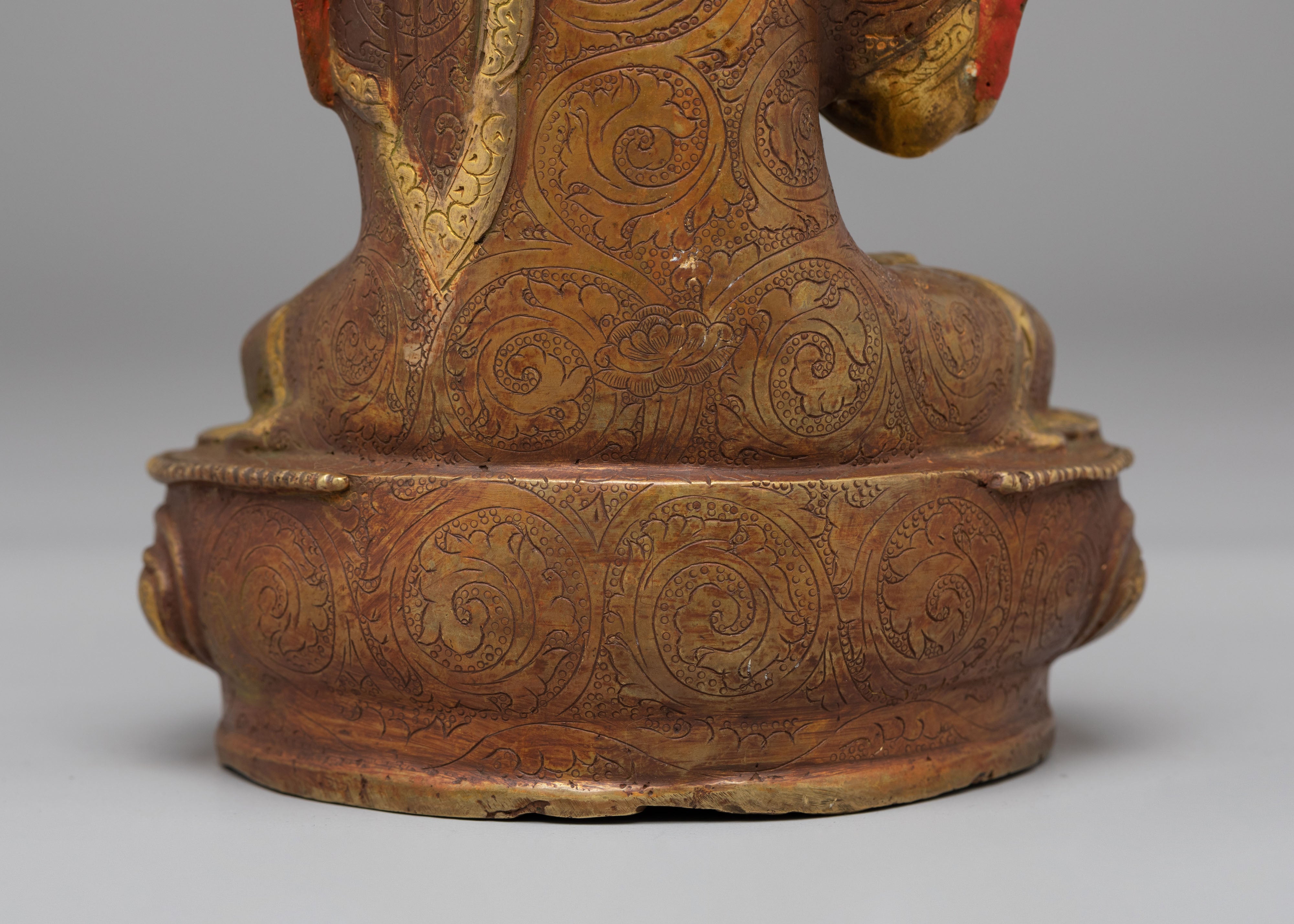 Tibetan Tsongkhapa Deity Statue | Spiritual Decor for Meditation and Enlightenment